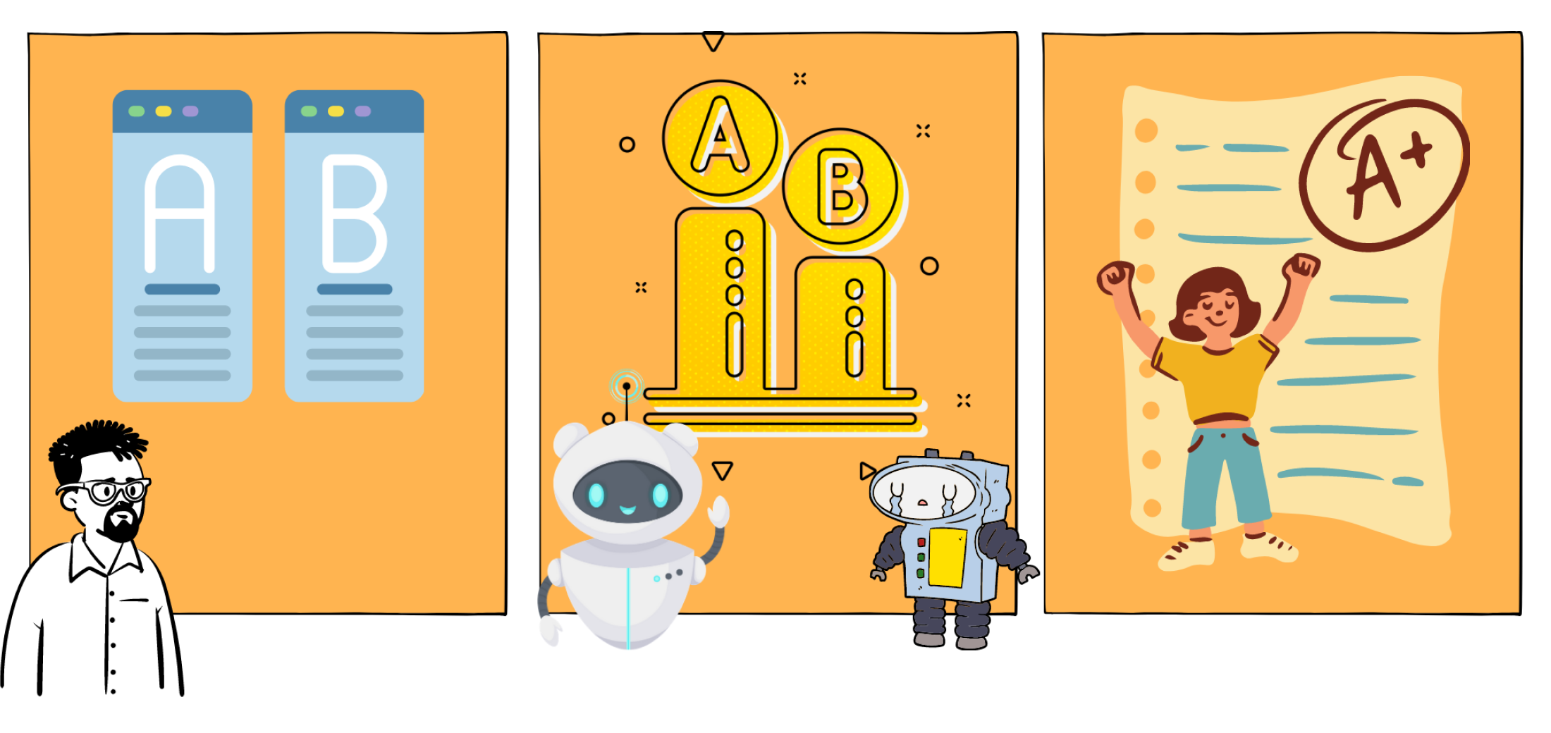 Yellow and Black Fun Human Printable Cartoon Coronavirus Comic Strip copy 4.png