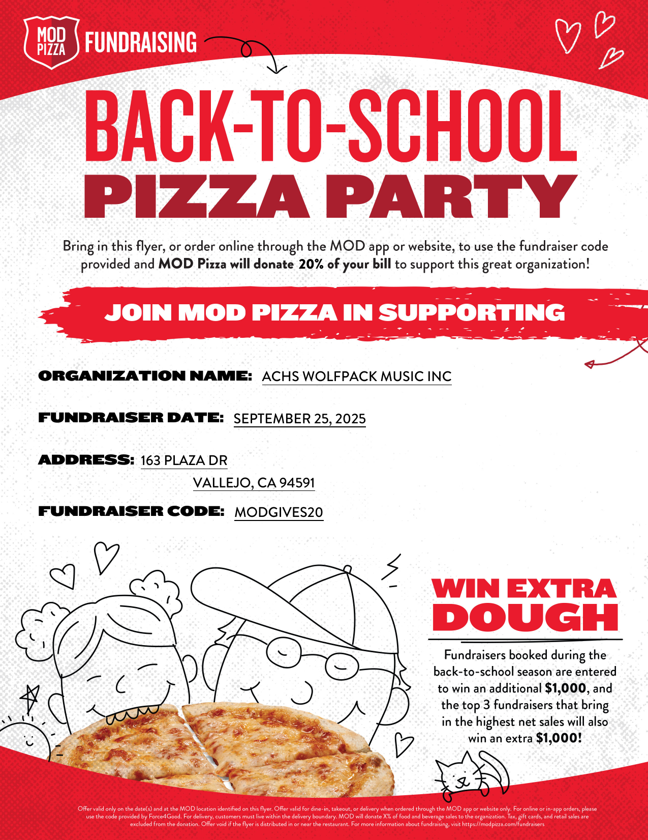 MOD PIZZA FUNDRAISING