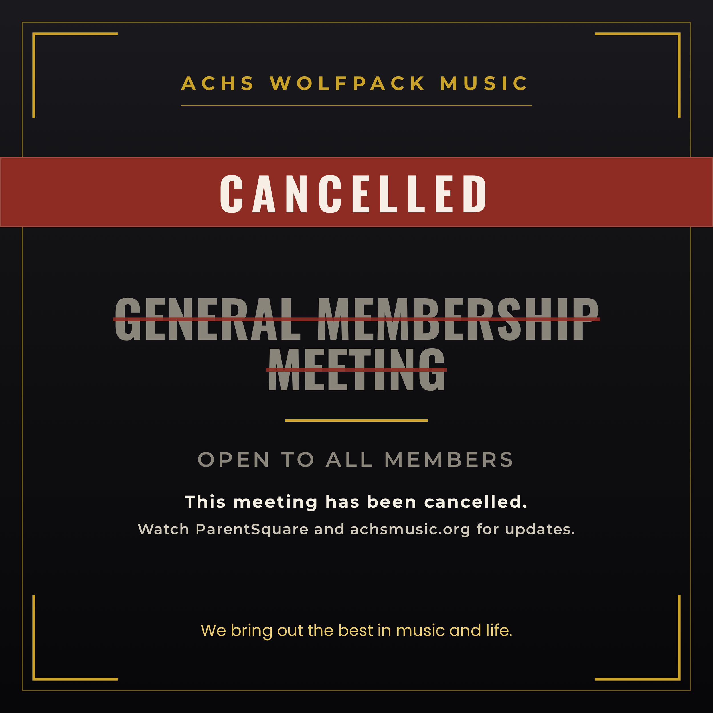 General Membership Meeting