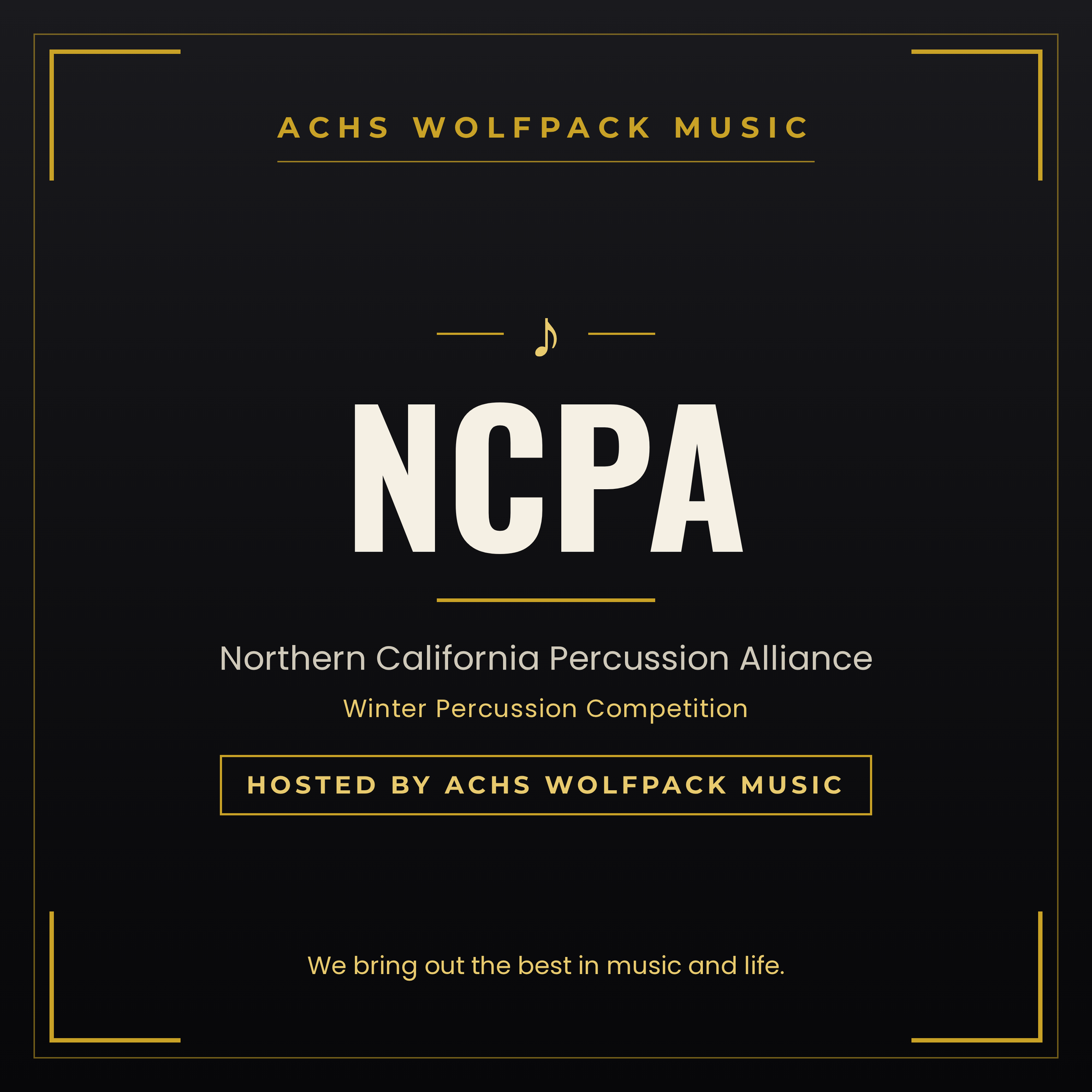 NCPA Winter Percussion Competition — Hosted by ACHS