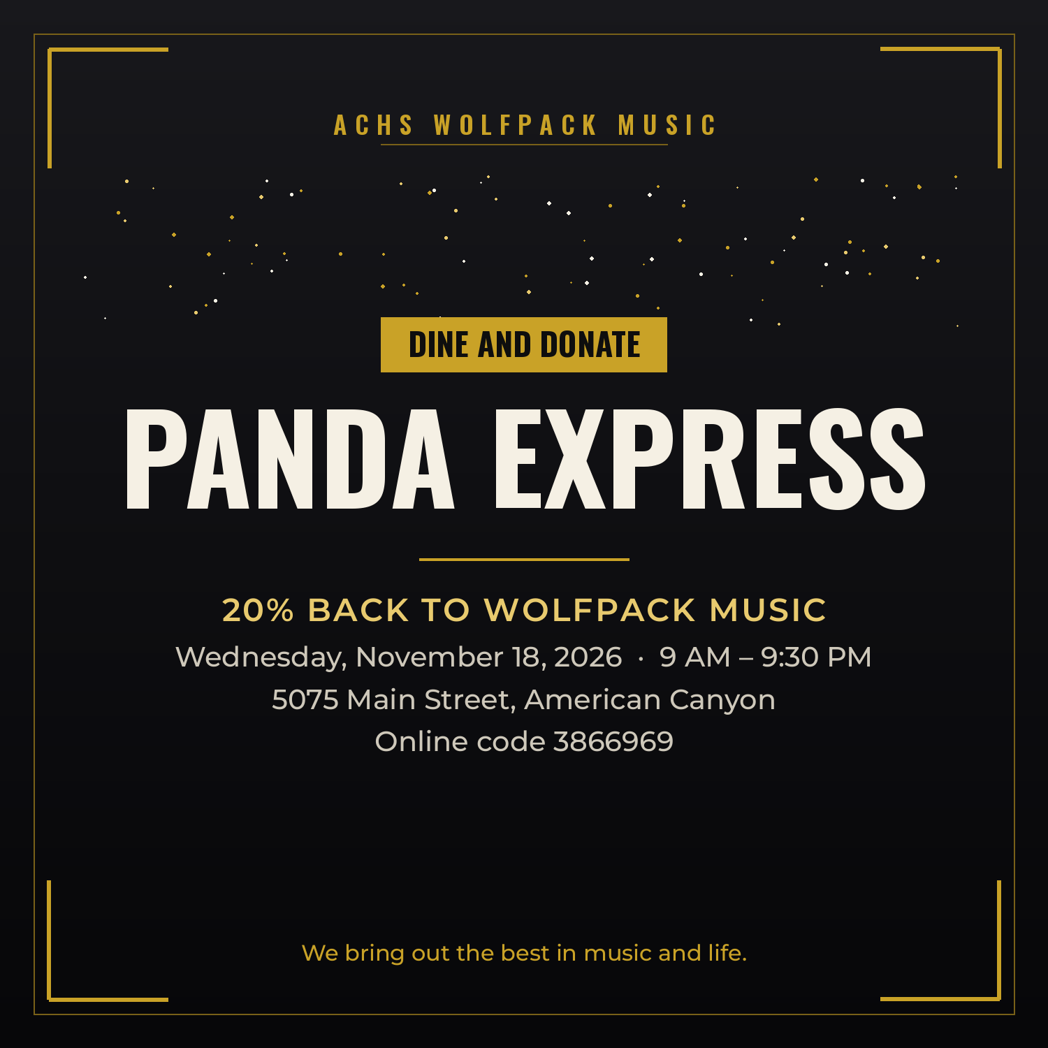 Panda Express - Dine &amp; Donate