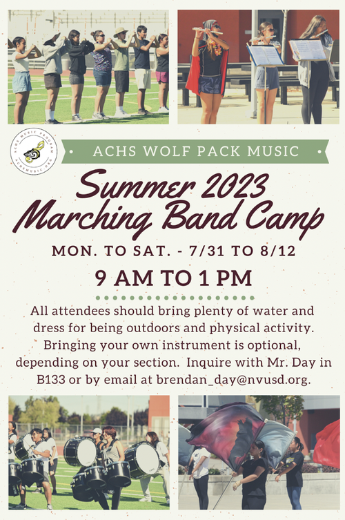 ACHS Music Calendar & Events — ACHS