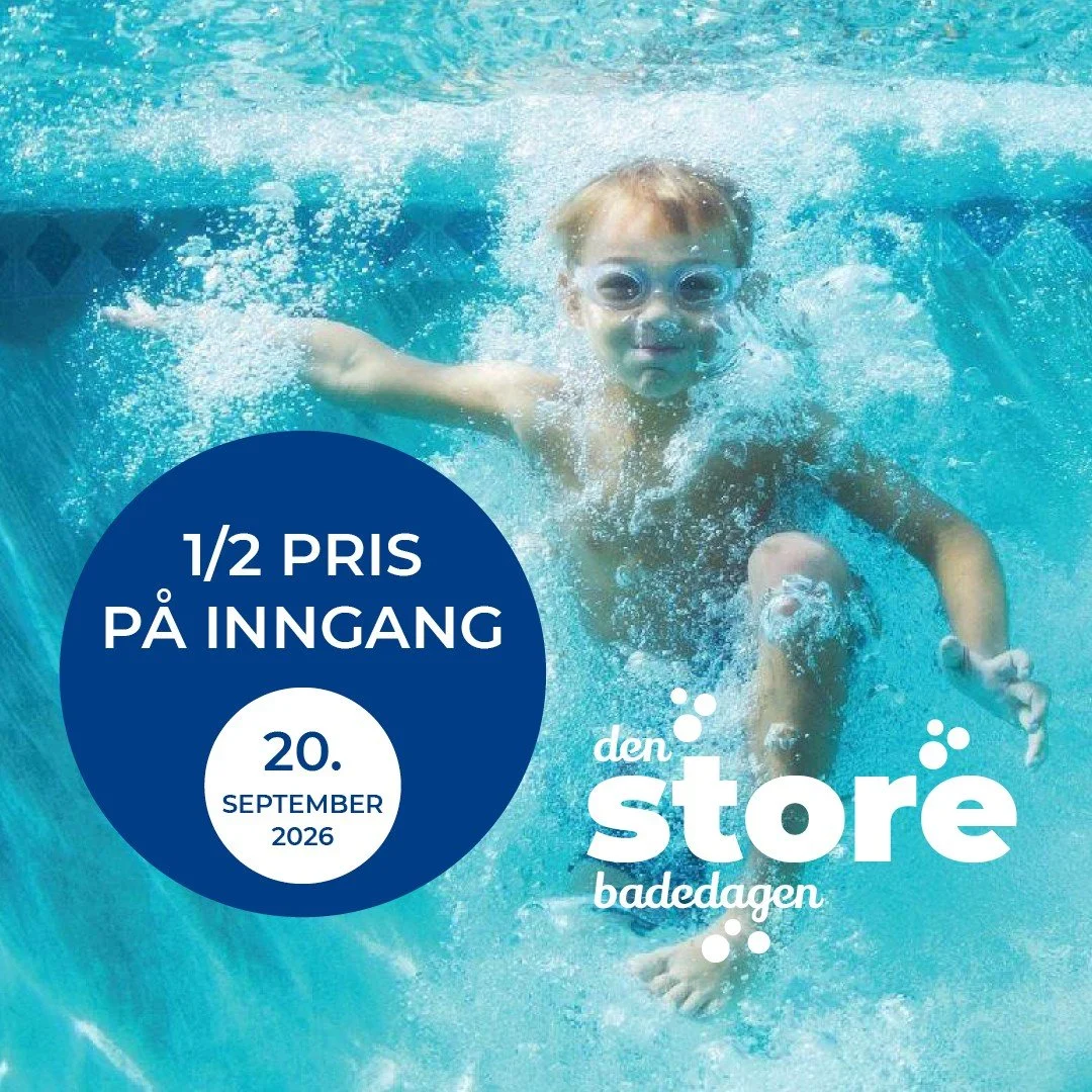 Den Store Badedagen: søndag 20.09. NB! Egne billetter gjelder, og de er det 1/2 pris på!