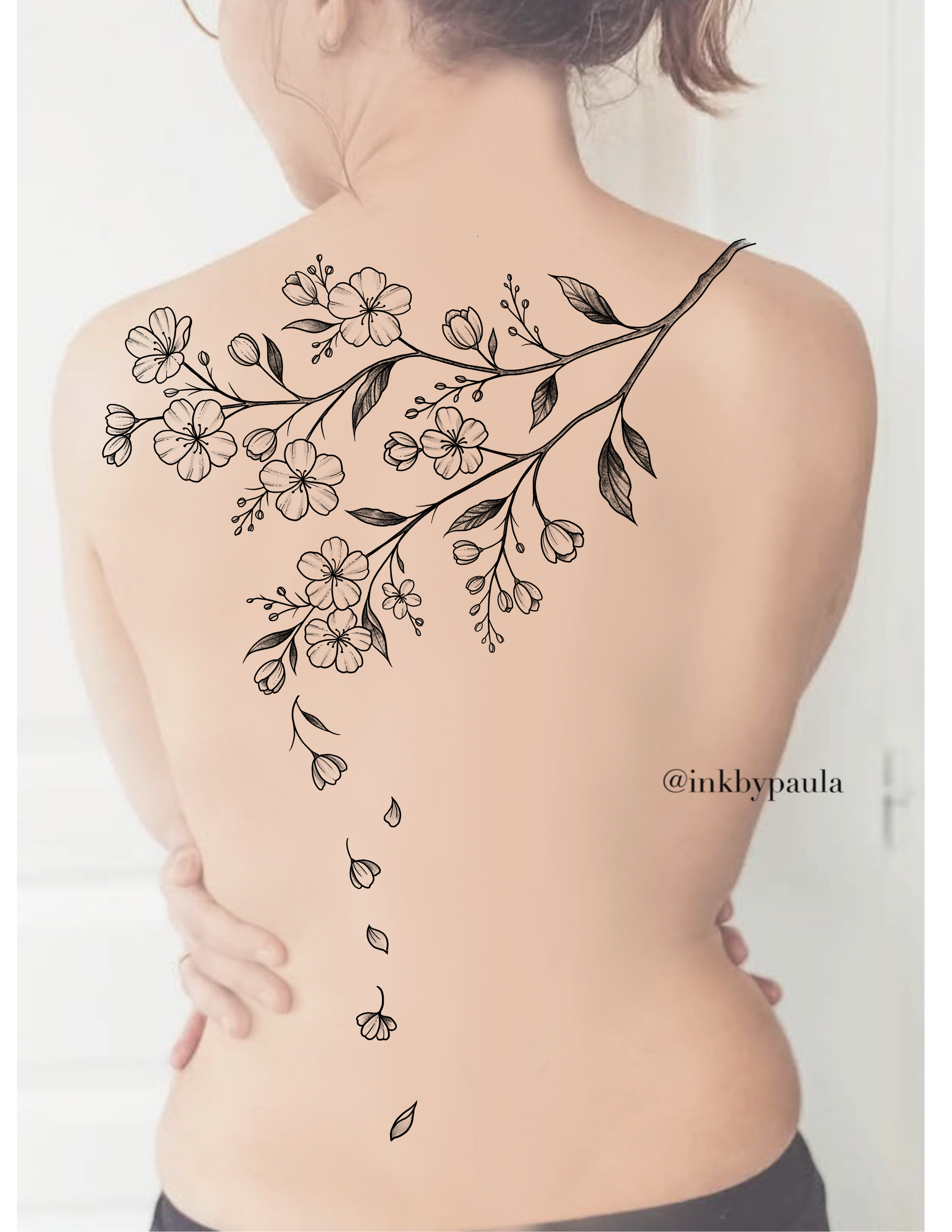 Cherry Blossom Back piece