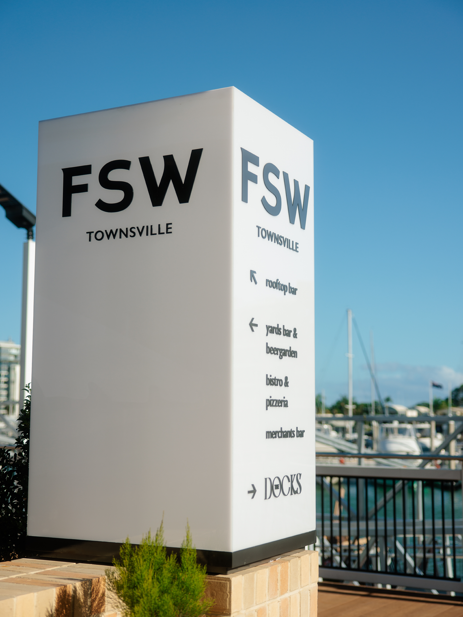 flinders street wharves townsville branding