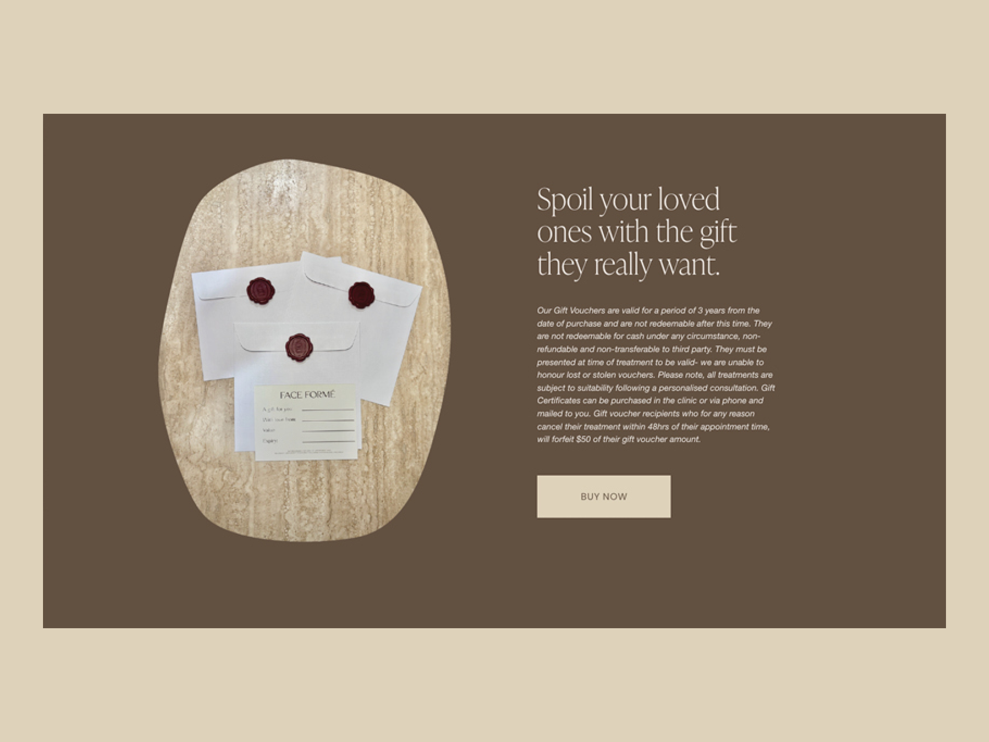 Squarespace website design for Faceforme gold coast