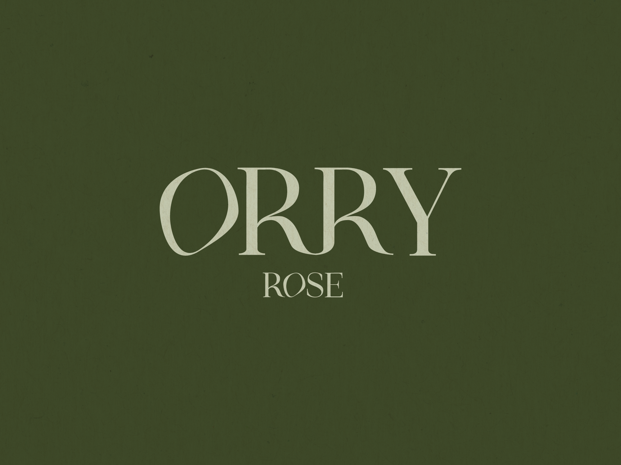 Orry Rose Logo Design