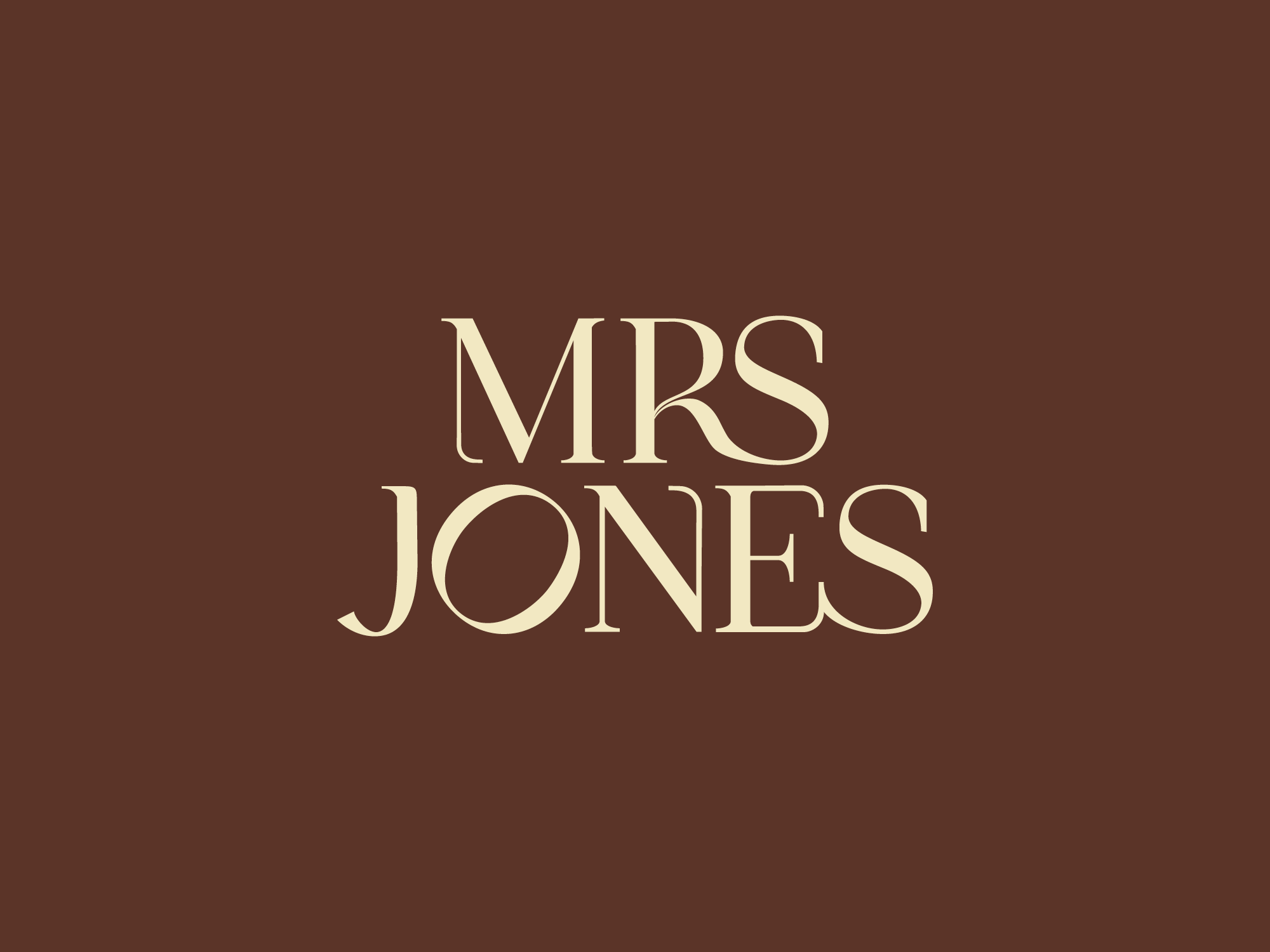 Mrs Jones Denmark WA stacked logo
