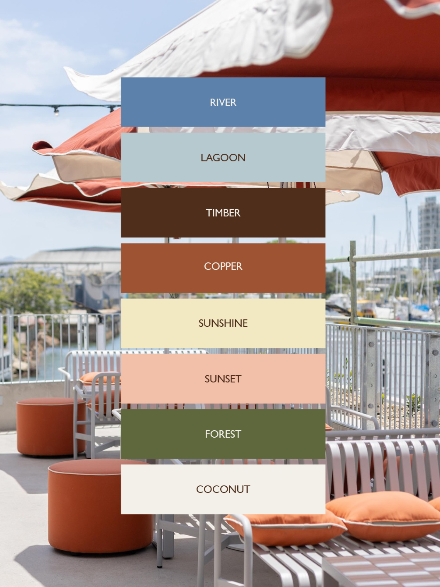 flinders street wharves townsville colour palette