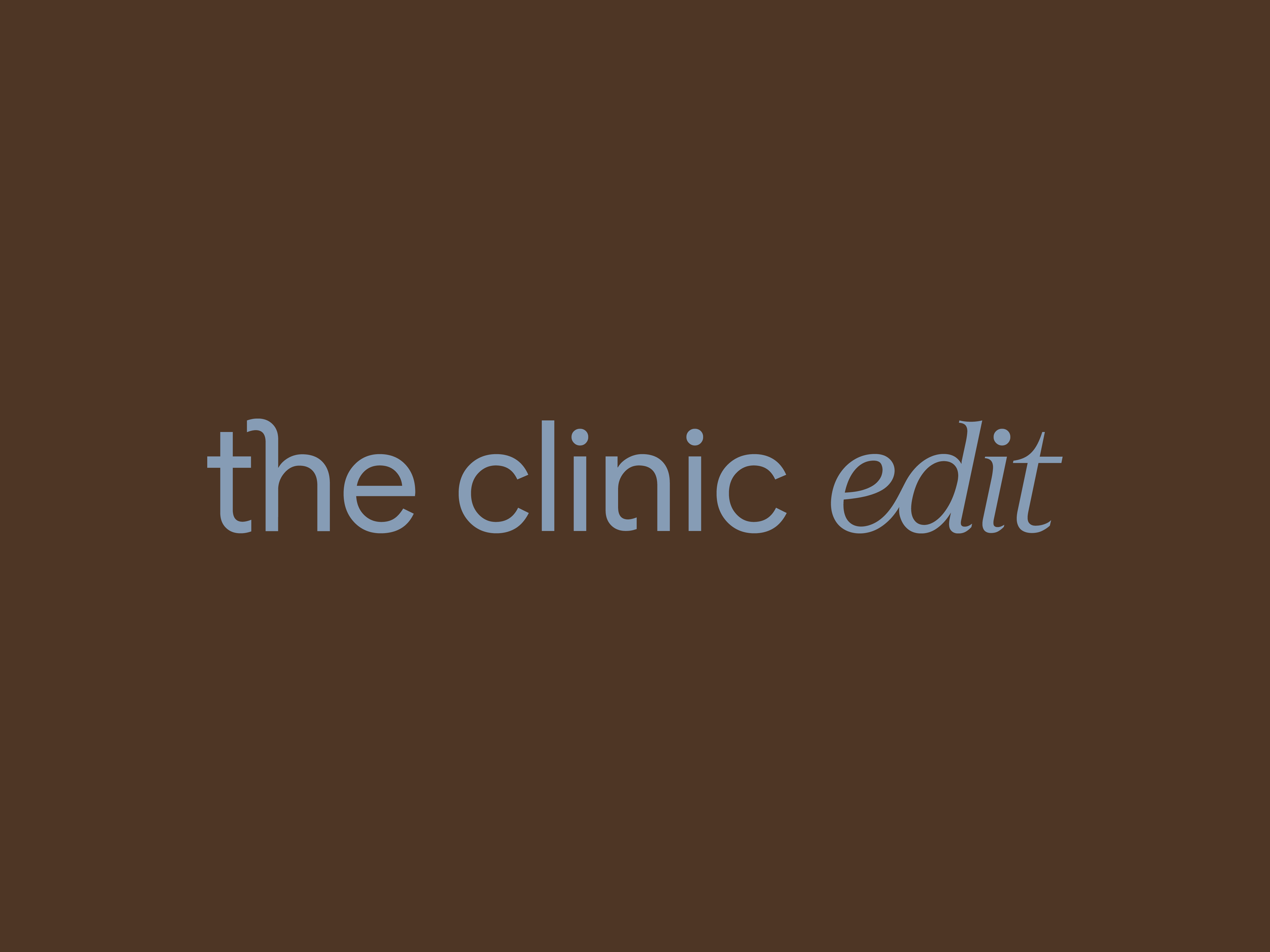 The Clinic Edit Primary logo