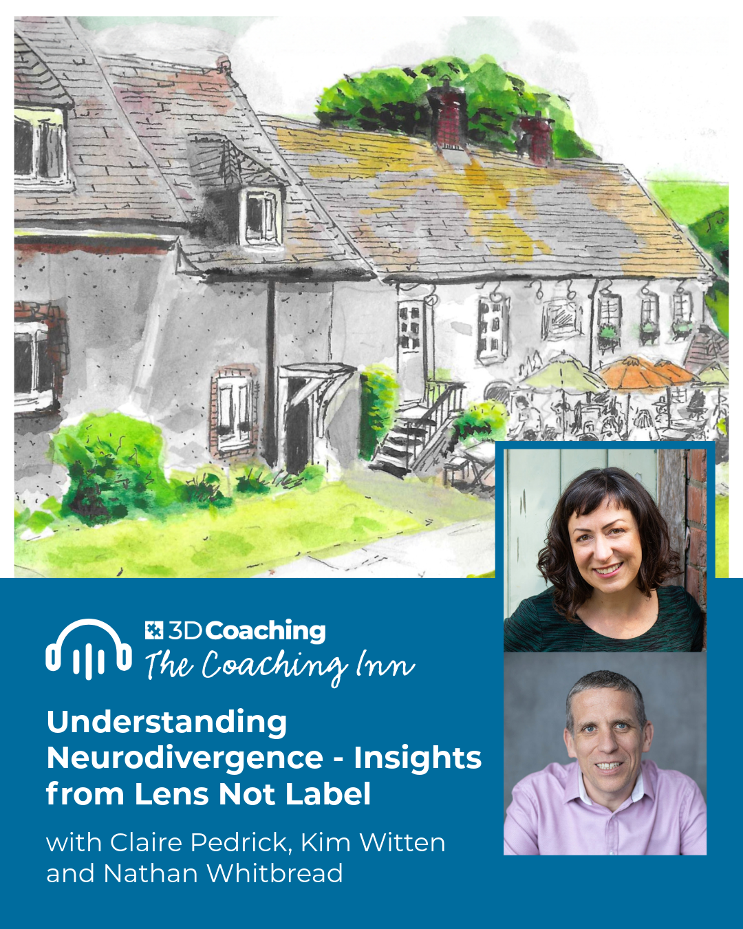 Cover of The Coaching Inn podcast S5 Episode 63, featuring Nathan Whitbread and Kim Witten.