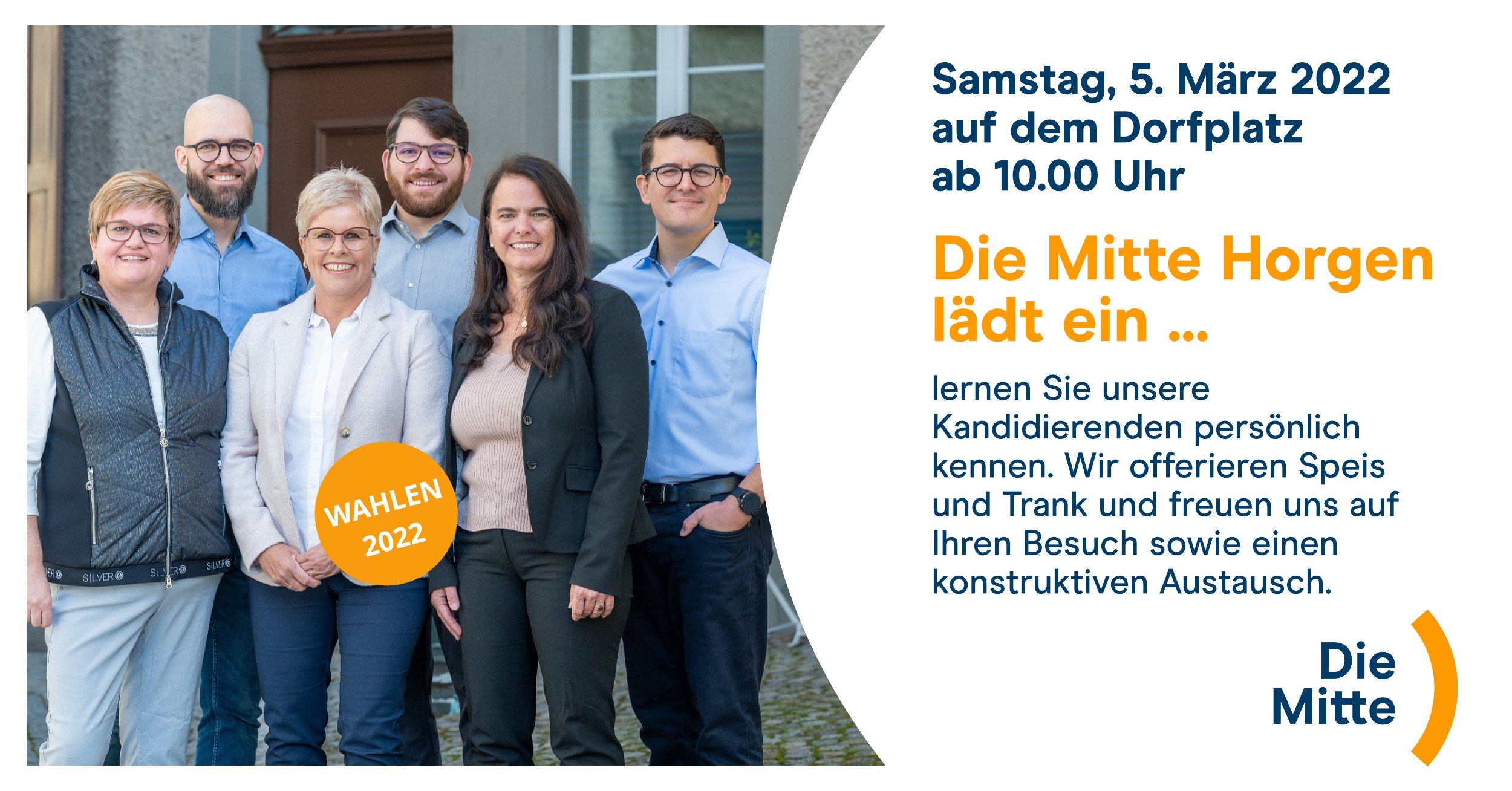 Wahlevent 5. März 2022 - Die Mitte Horgen lädt ein…