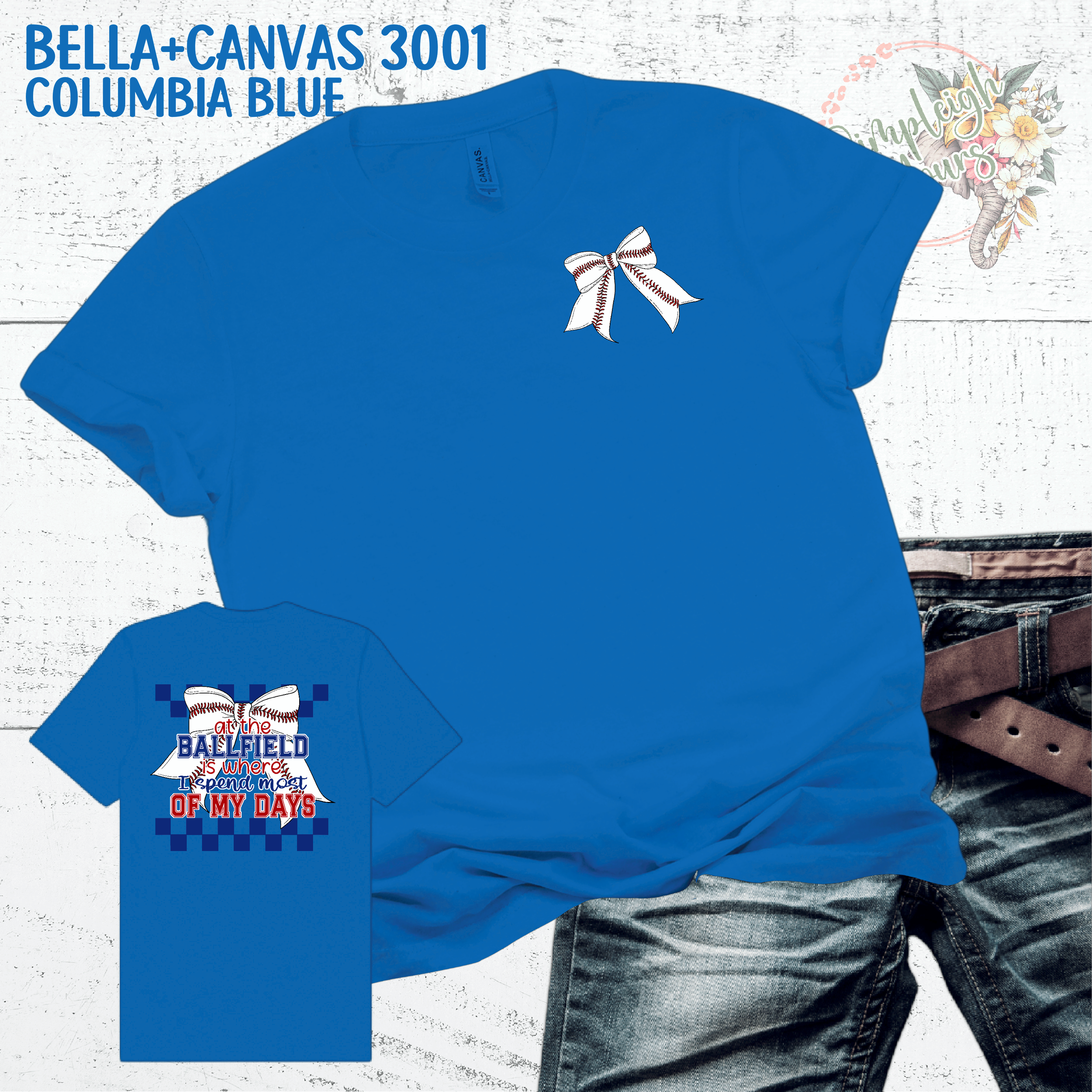 At the Ballfield is Where I Spend Most of My Days | Baseball | Bella + Canvas 3001