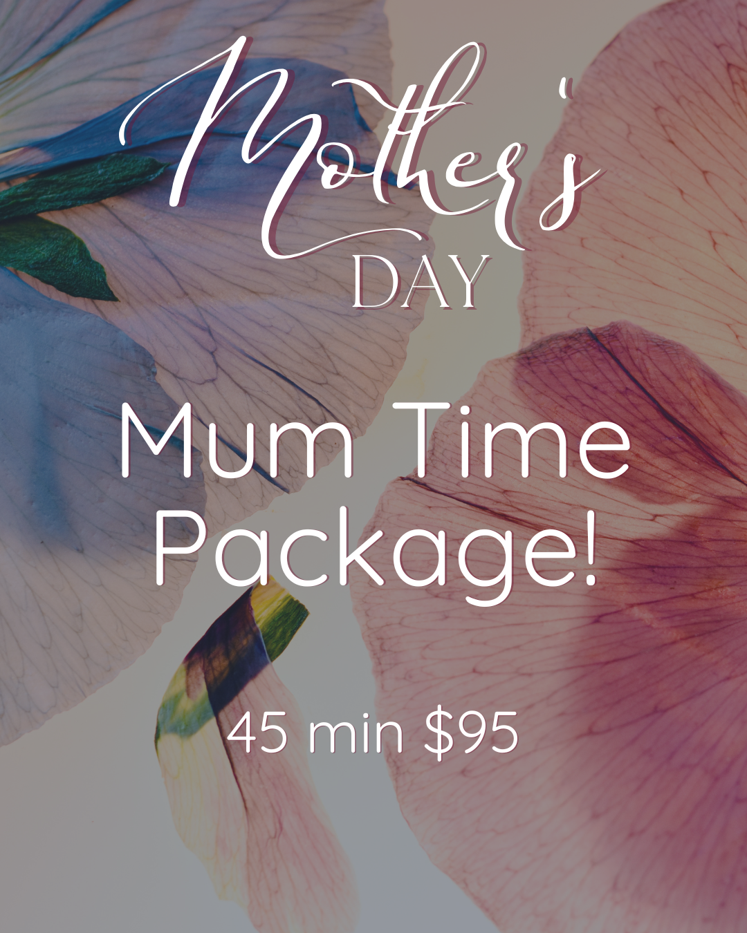 45 minutes of " MUM TIME" Gift Voucher