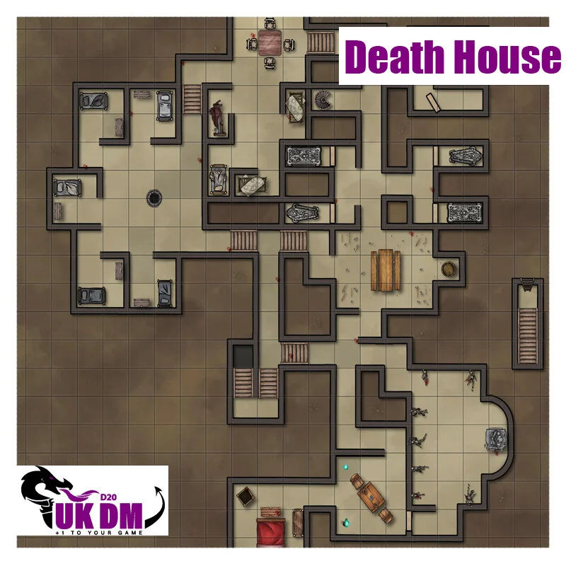 Death House Maps Curse of Strahd — UK GM Professional Online Dungeon ...