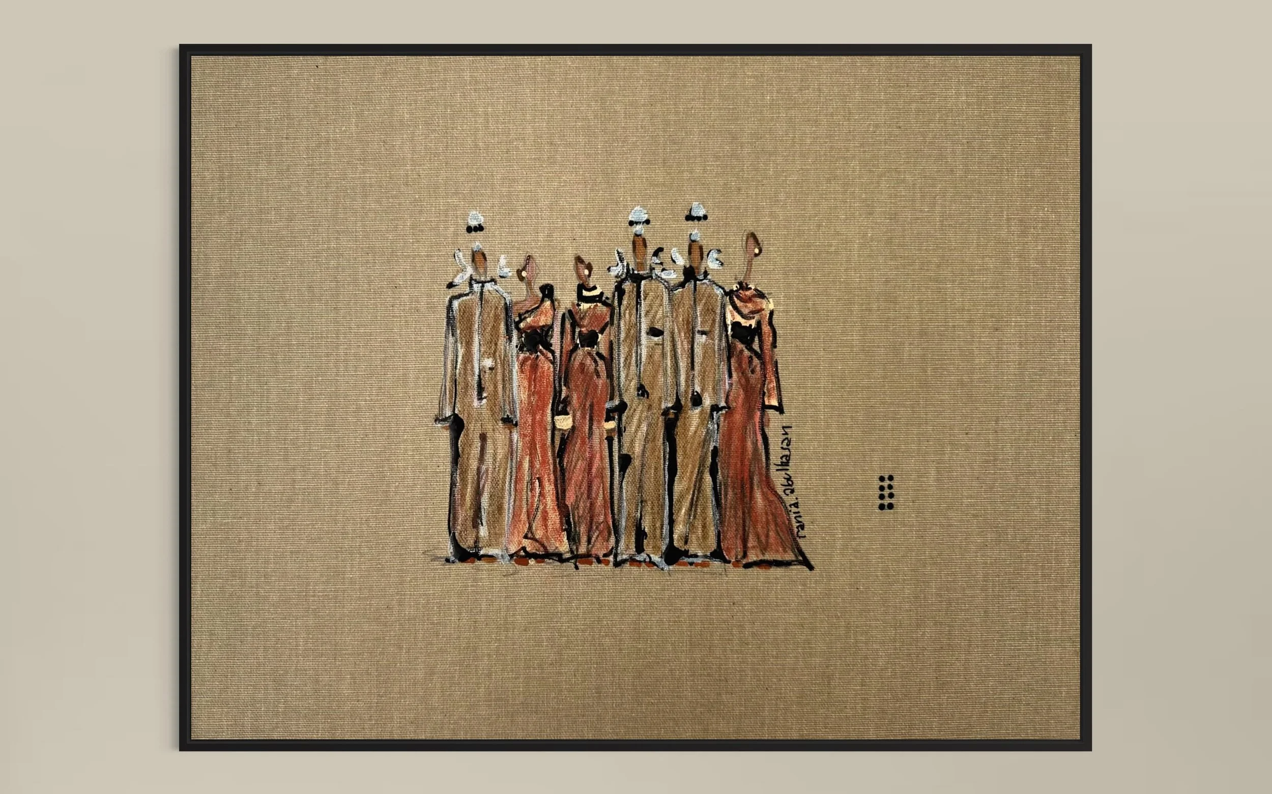 0500304.3 | Mixed Media on linen board | 2024 | 40 x 30cm | KD 750 (SOLD)