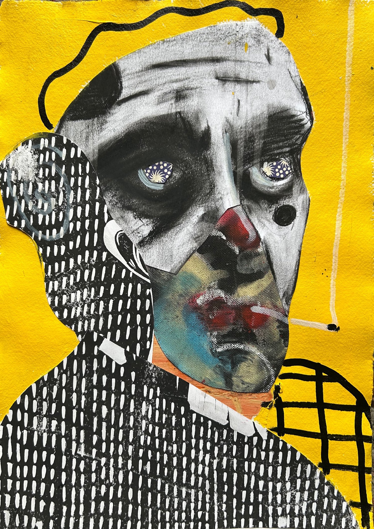 Upstairs mix up 02 | mixed media on paper  | A3 | KD 200