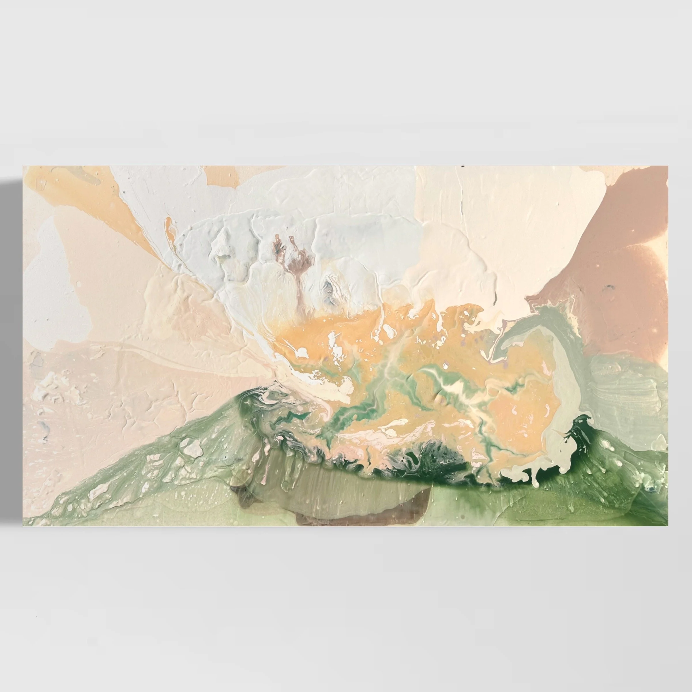 Series 4 (0500284c) | Mixed Media on Raw Cotton Canvas | 2023 | 136 x 75cm | KD 750 (SOLD)