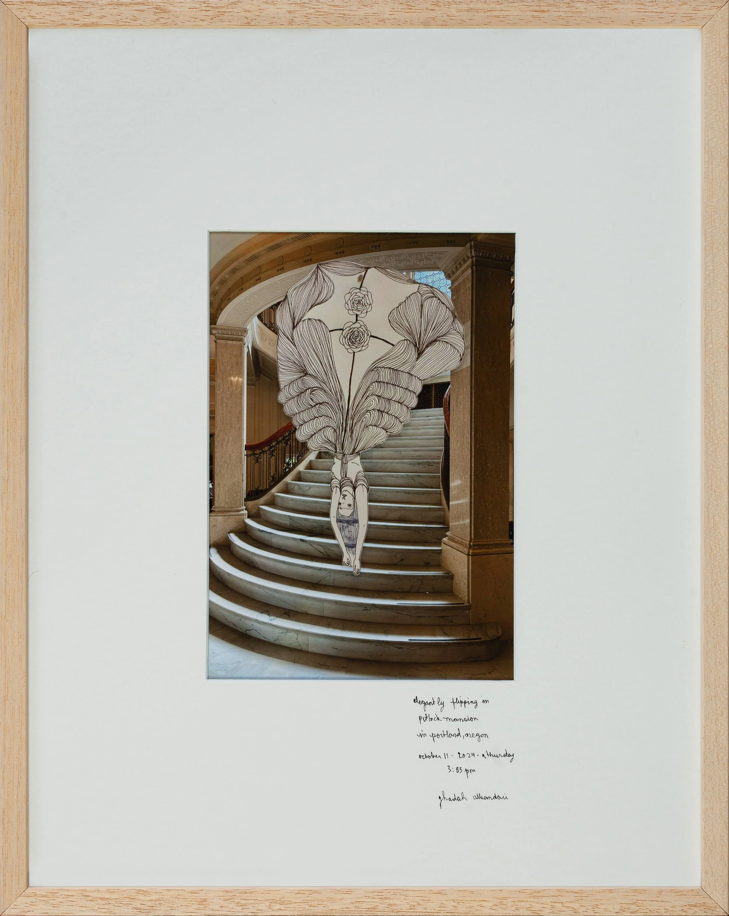 "Elegant flip" | 2025 | Print | 34 x 42cm | KD 80