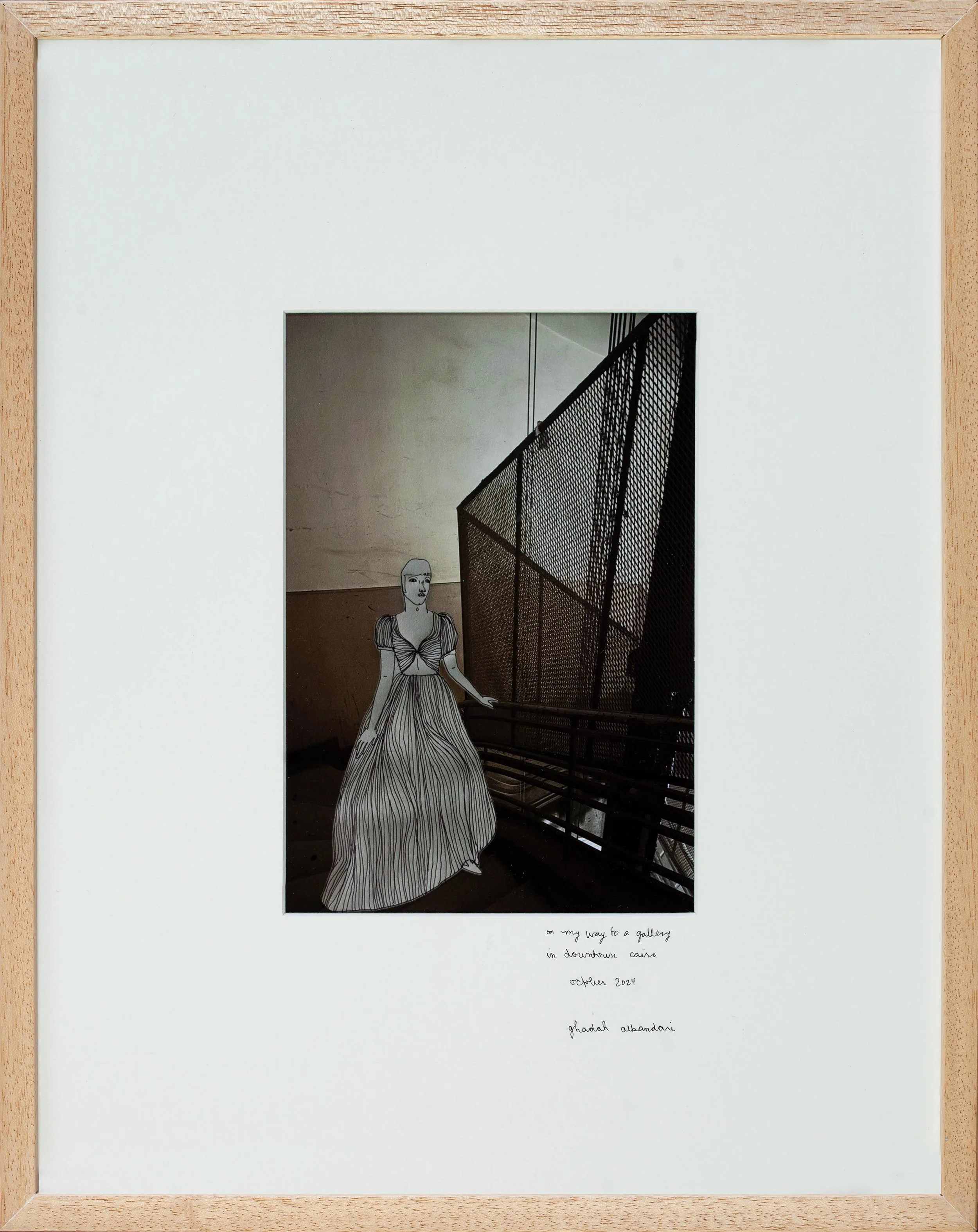 "Eve on the way to the gallery" | 2025 | Print | 34 x 42cm | KD 80