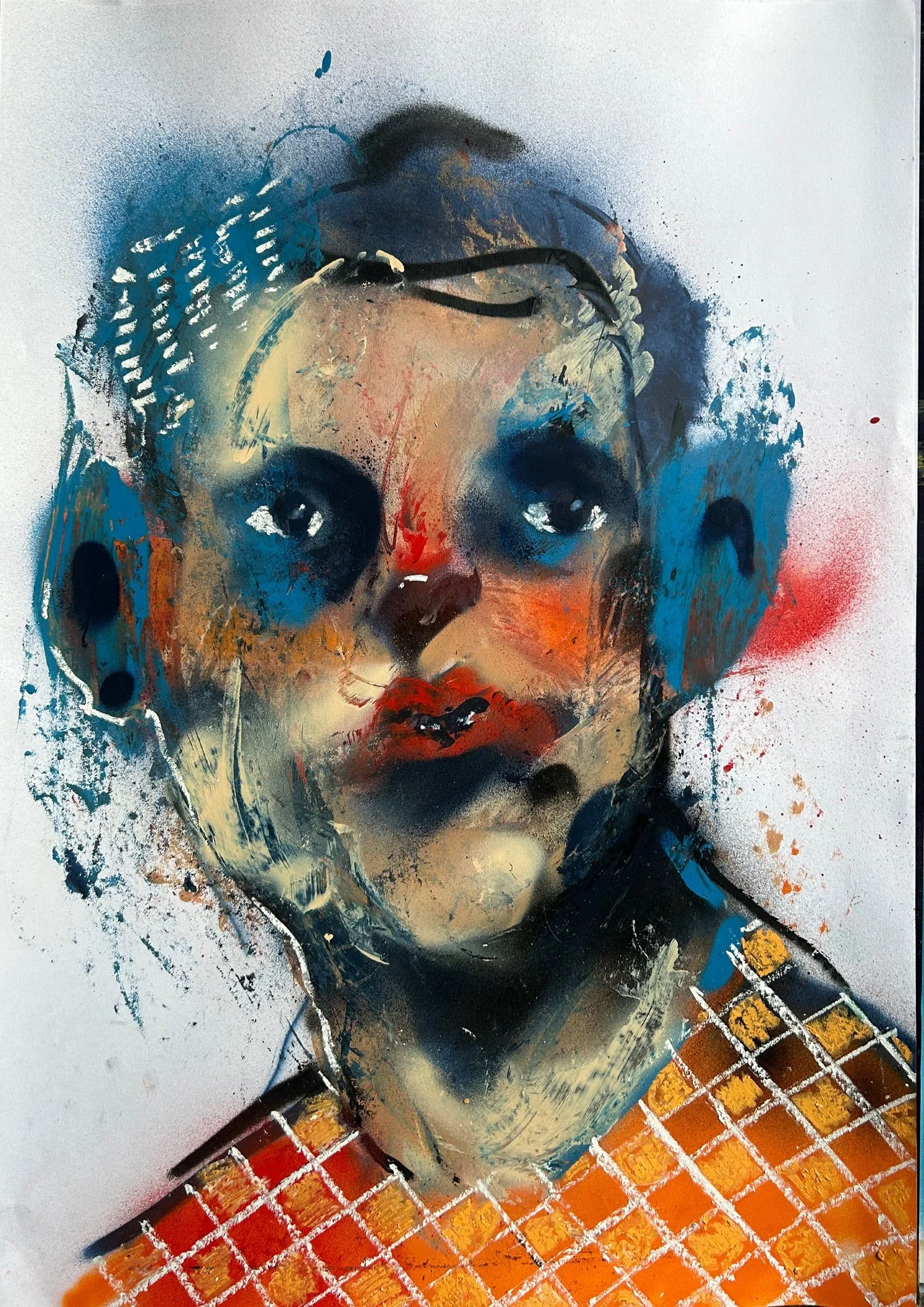 Major league mother trucker 15 | spray paint & oil pastel on paper  | 59.4 x 84cm | KD 700