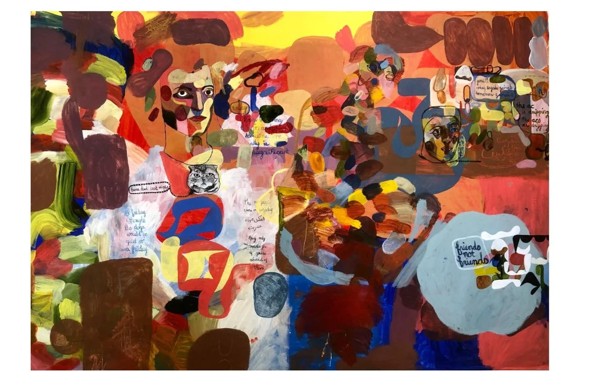 "may" | 2023 | Acrylic on Canvas | 180 x 140cm | KD 2,800