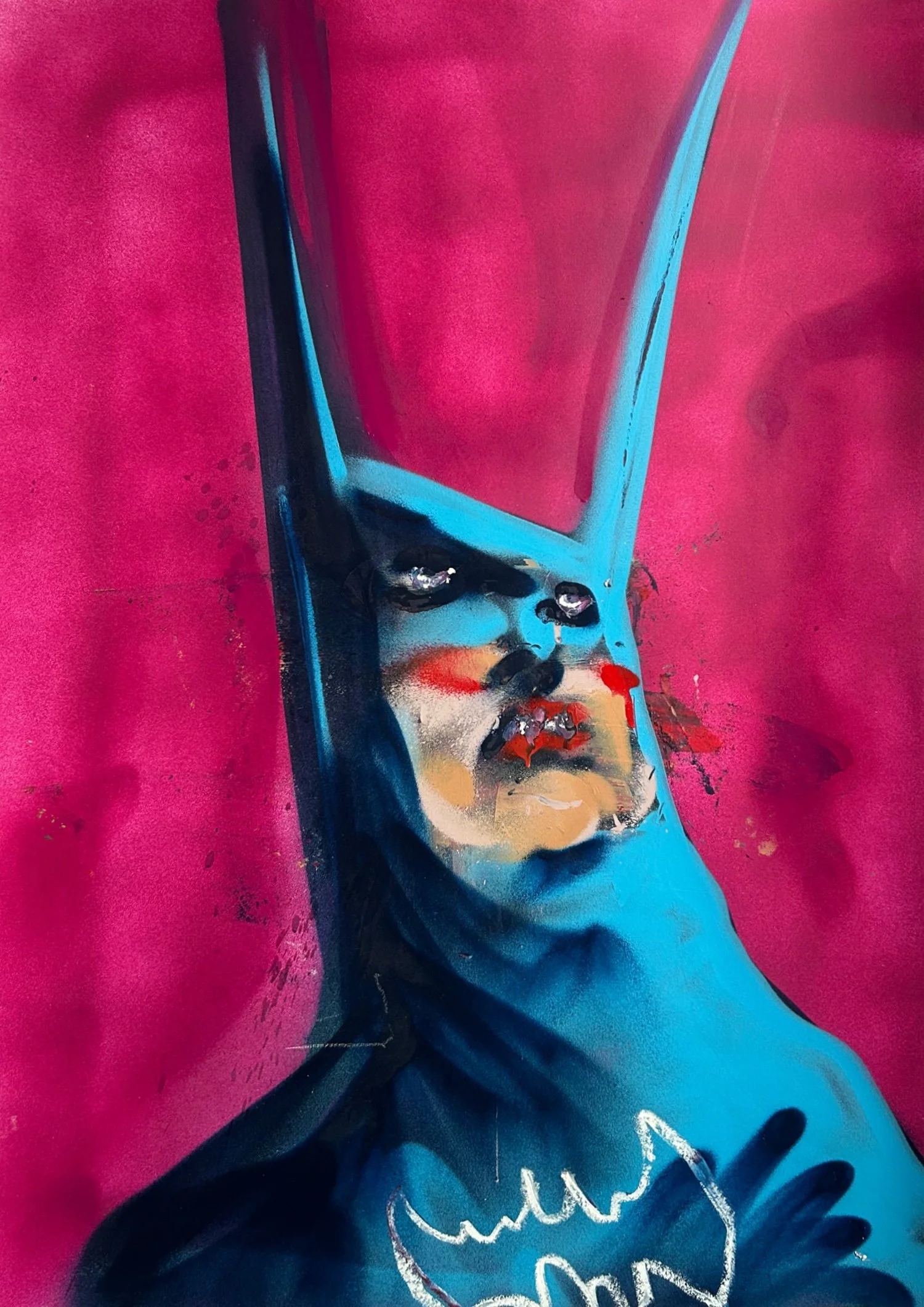Major league mother trucker 18 | spray paint & oil pastel on paper  | 59.4 x 84cm | KD 700