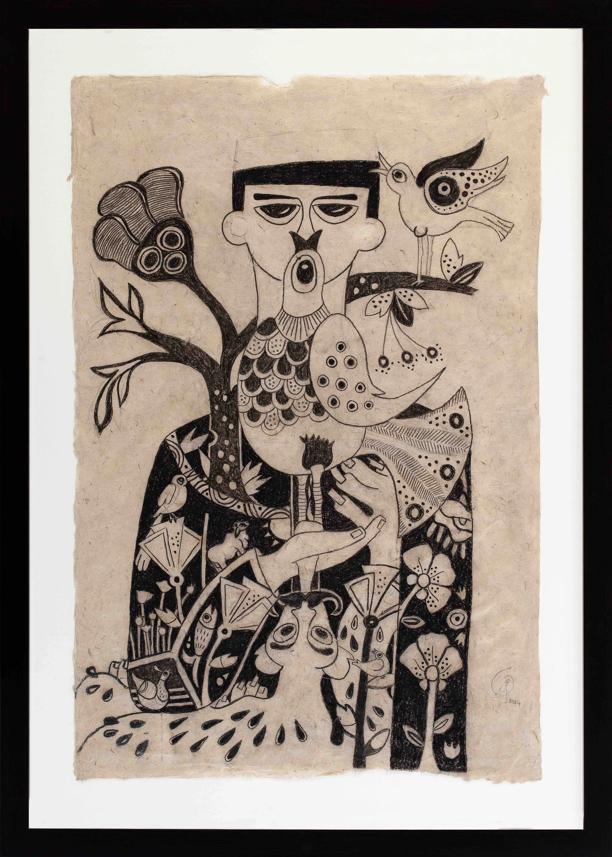 We, The Boys 3 | Carbon on Lotka paper  | 65 x 91cm | KD 495 (SOLD)