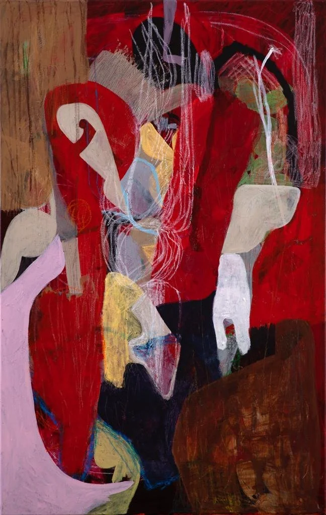 "Legionnaire" | 2020 | Acrylic and Oil Pastels on Canvas | 120 x 76cm | KD 1,850