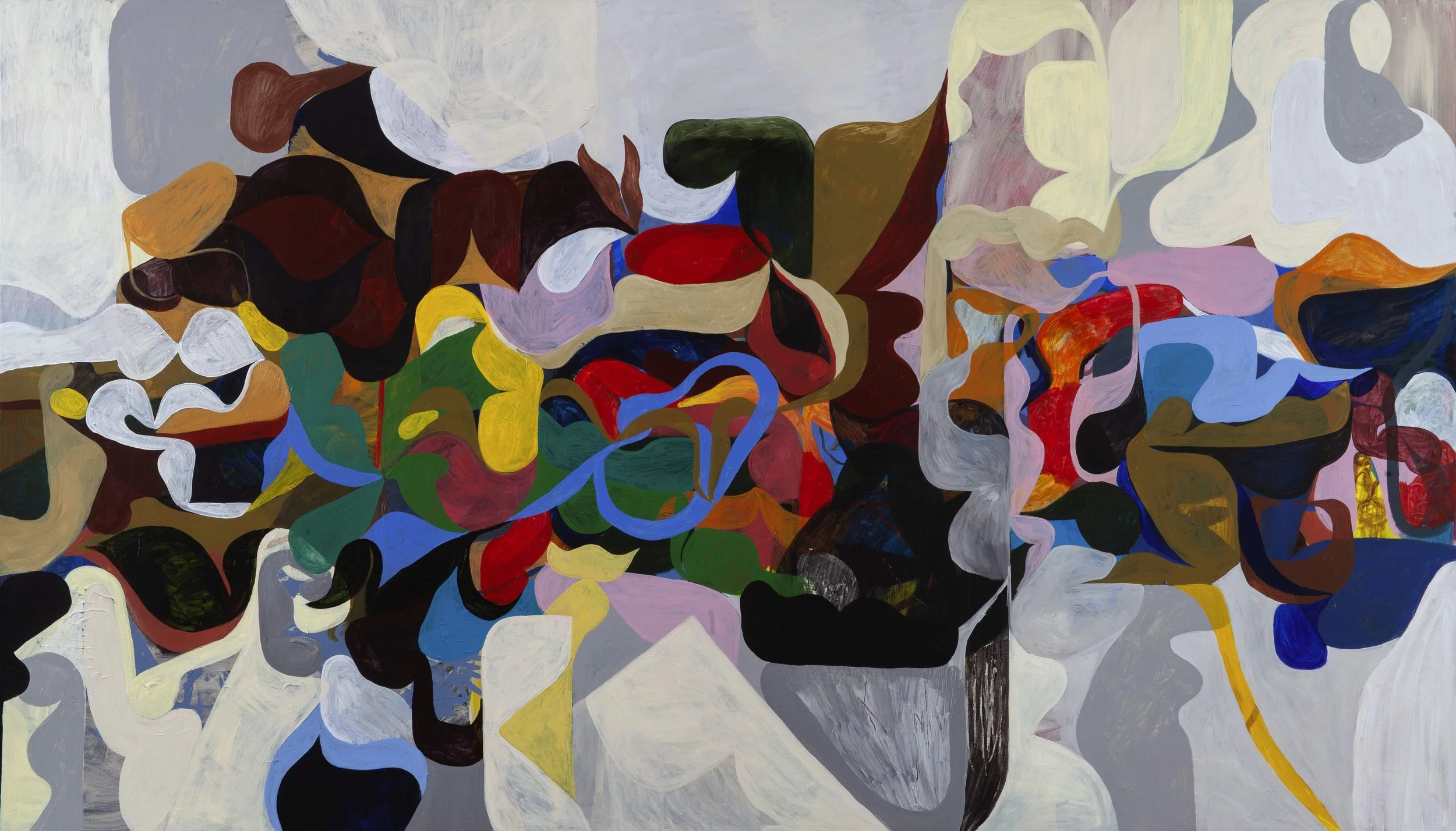 "Heya" | 2023 | Acrylic on Canvas | 250 x 142 cm | KD 3,950 (SOLD)