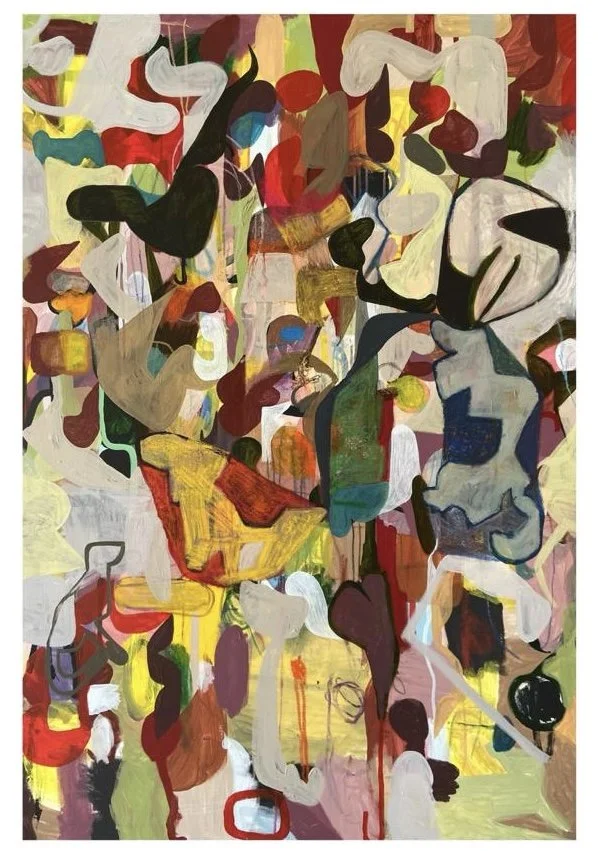 "Mind Factory" | Acrylic and Oil Pastels on Canvas | 140 X 100 cm | KD 1,950 (SOLD)