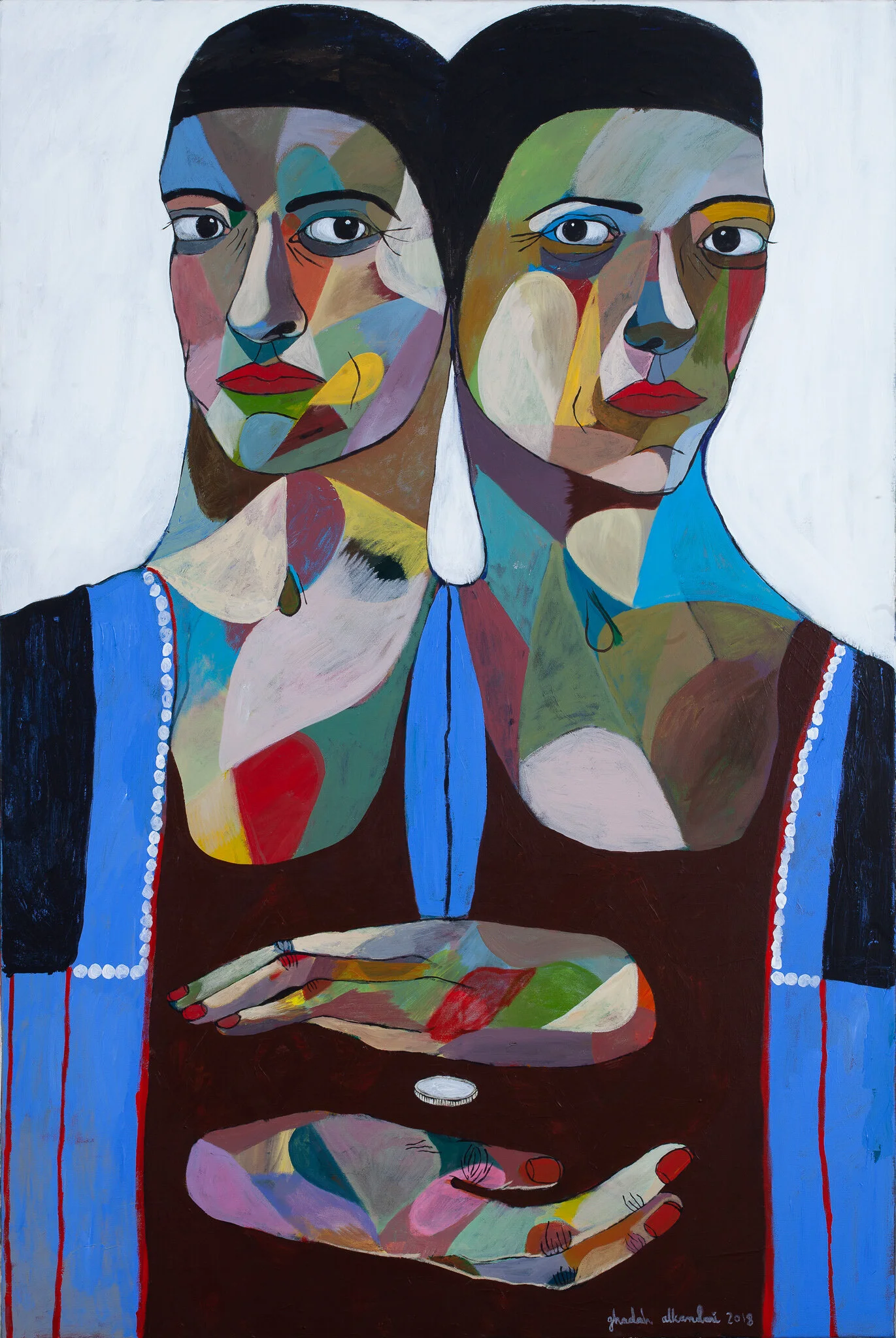 "Coin Toss" | Oil on Canvas | 152 x 102 cm  | KD 1,850 (SOLD)