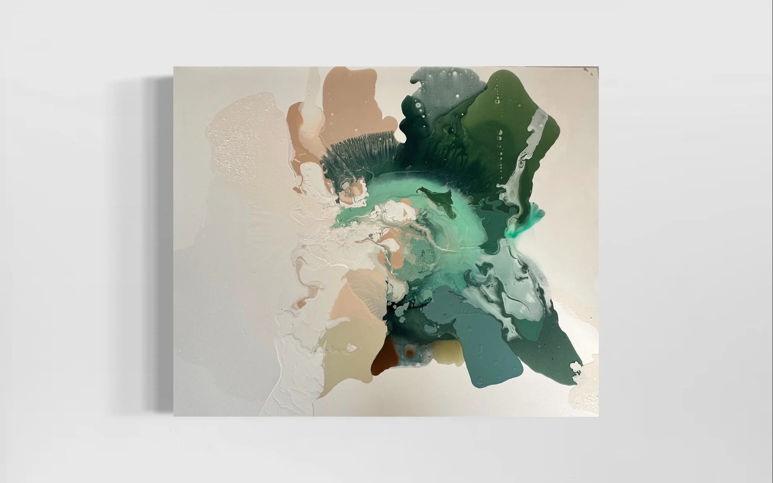 Series 5 (0500284b) | Mixed Media on Cotton Canvas | 2023 | 170 x 140cm | KD 1,250 (SOLD)