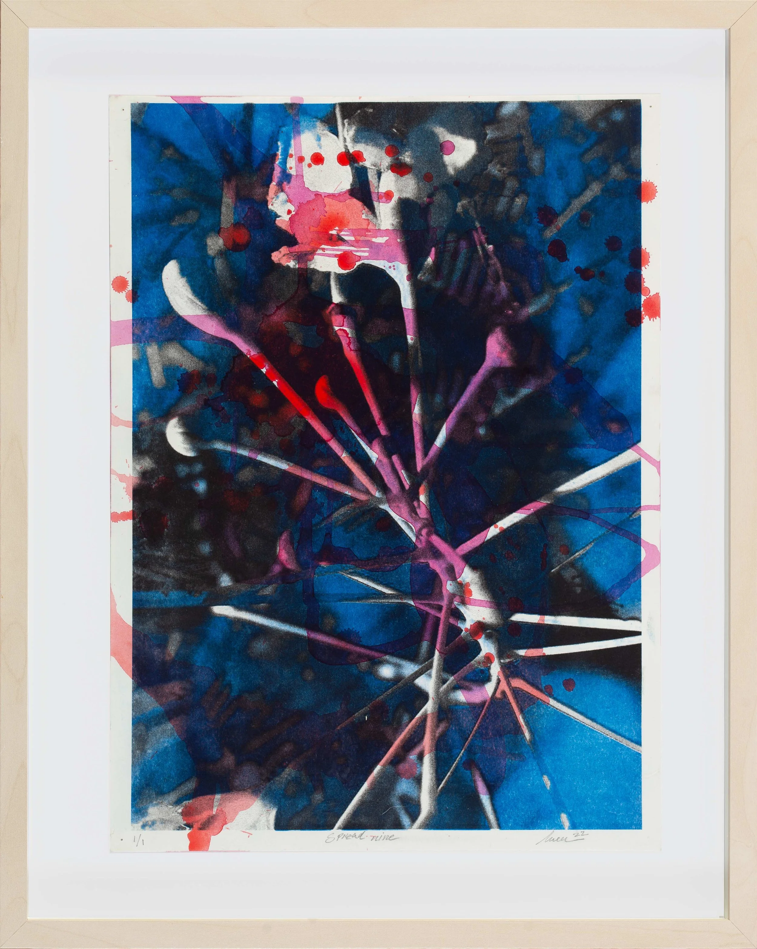 Risograph 2| Risograph on watercolour paper | 42 X 52cm (framed) | KD 85 