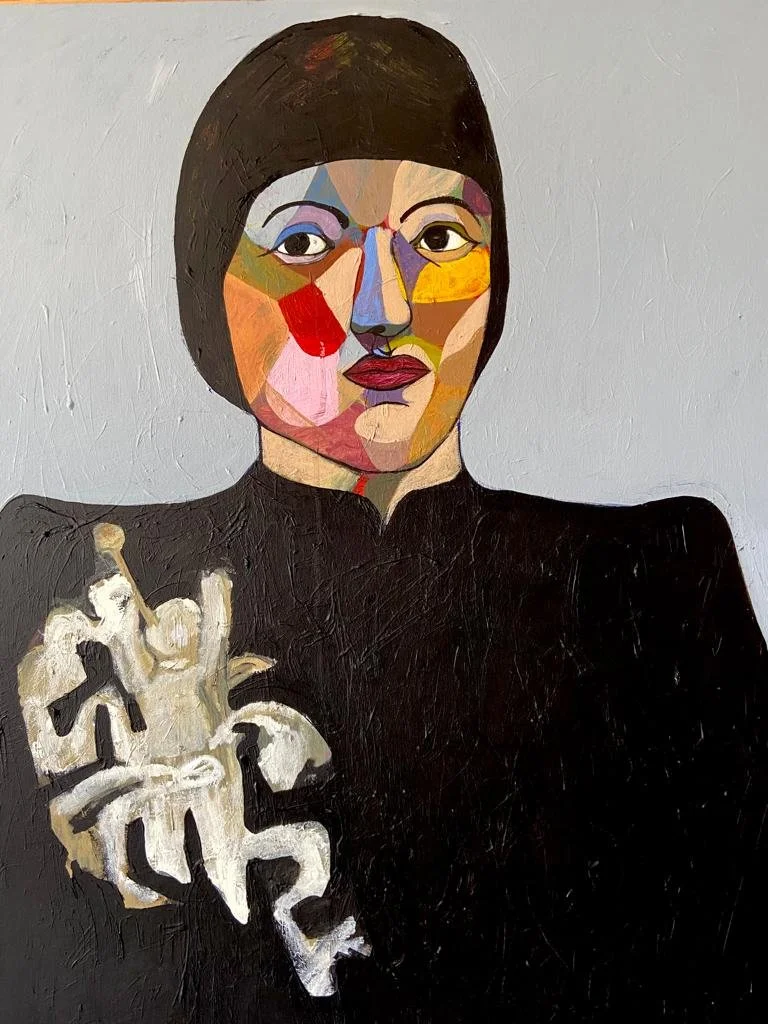 "madam, I am adam" | 2023 | Acrylic on Canvas | 70 x 100cm | KD 1,350