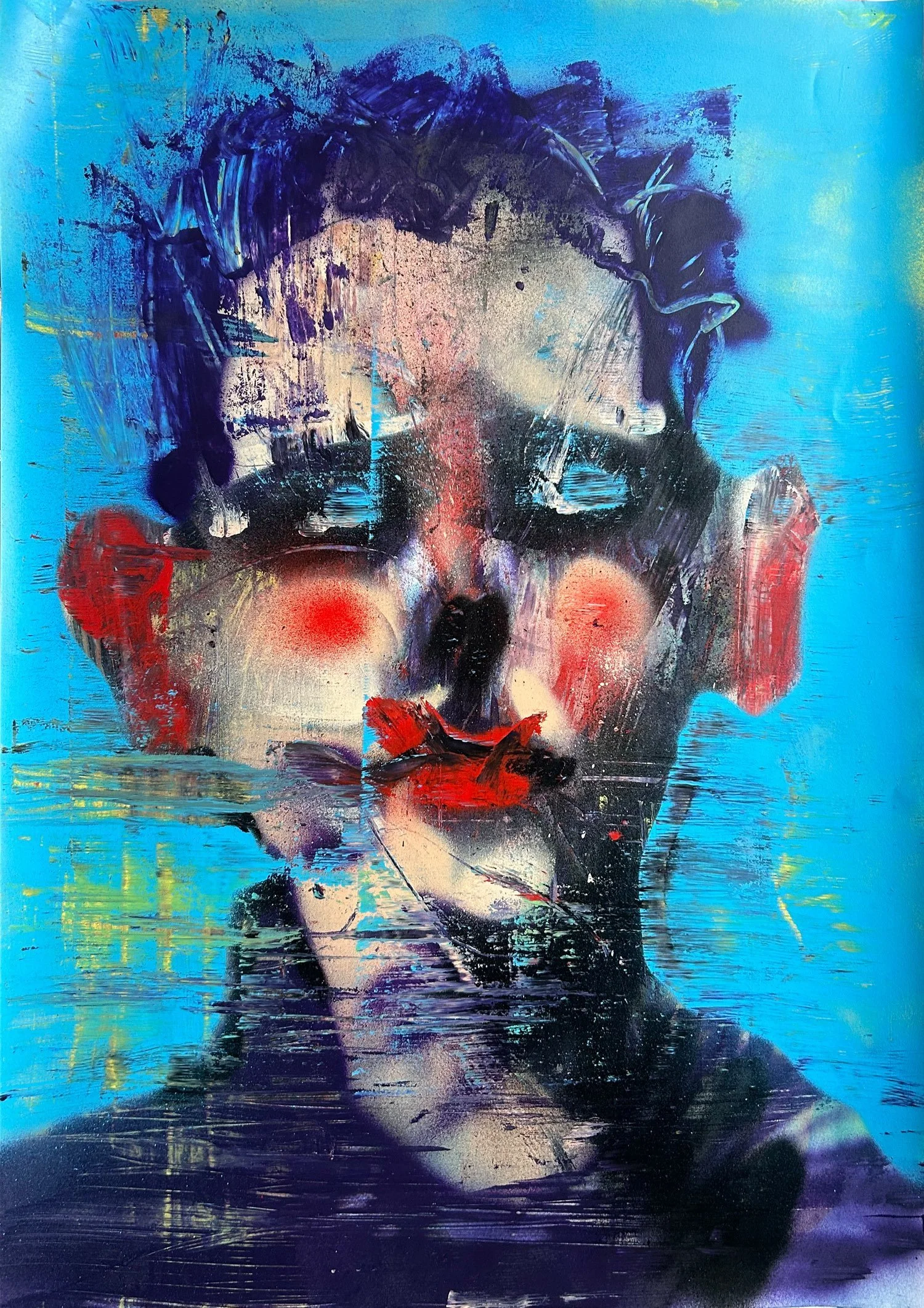 Major league mother trucker 04 | spray paint & oil pastel on paper  | 59.4 x 84cm | KD 700