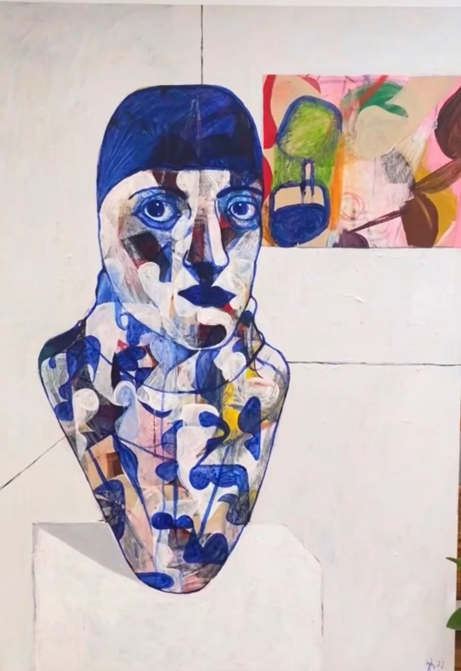 "Bust of Eve at a Museum" | 2023 | Acrylic on Canvas | 70 x 100cm | KD 950