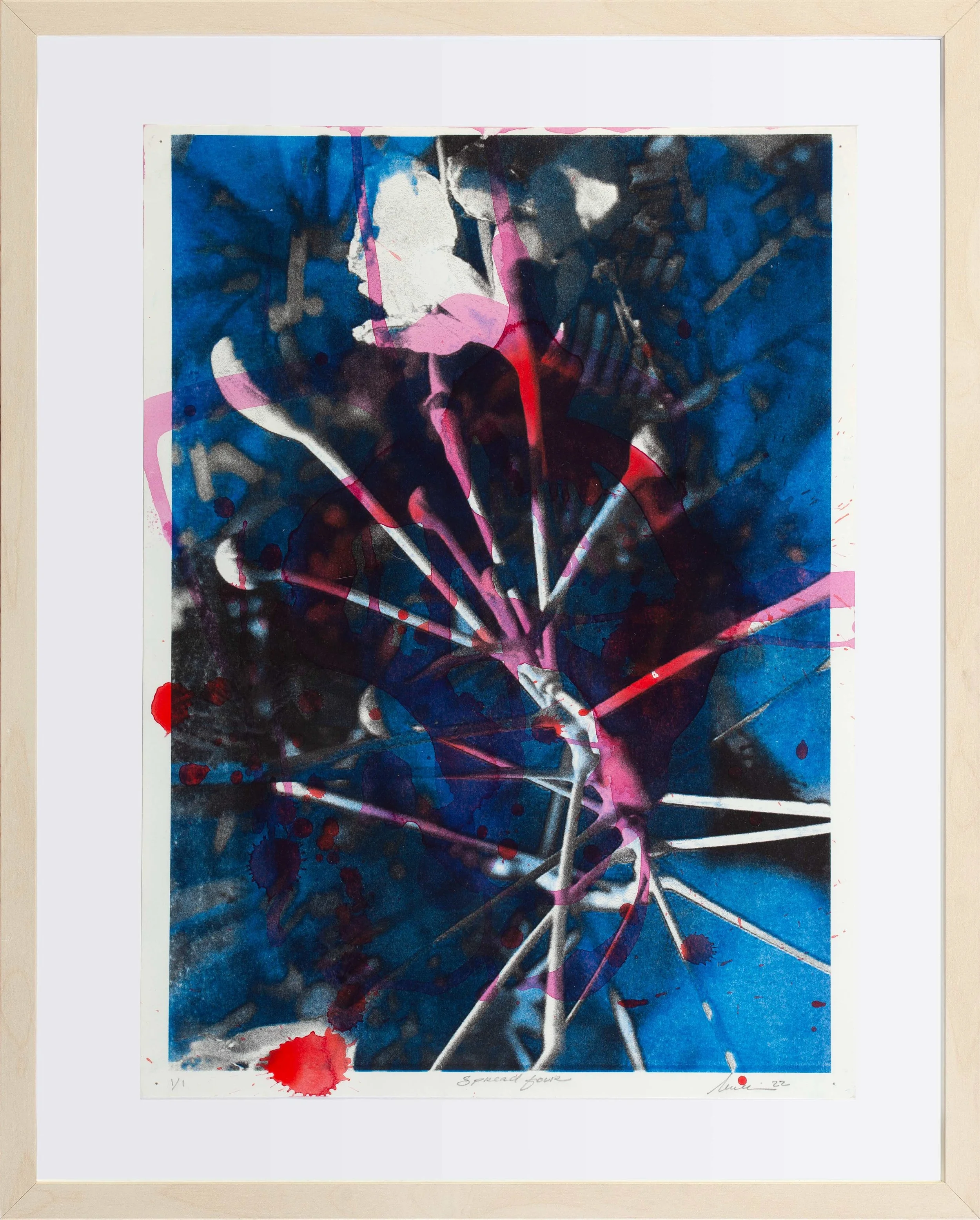 Risograph 3 | Risograph on watercolour paper | 42 X 52cm (framed) | KD 85