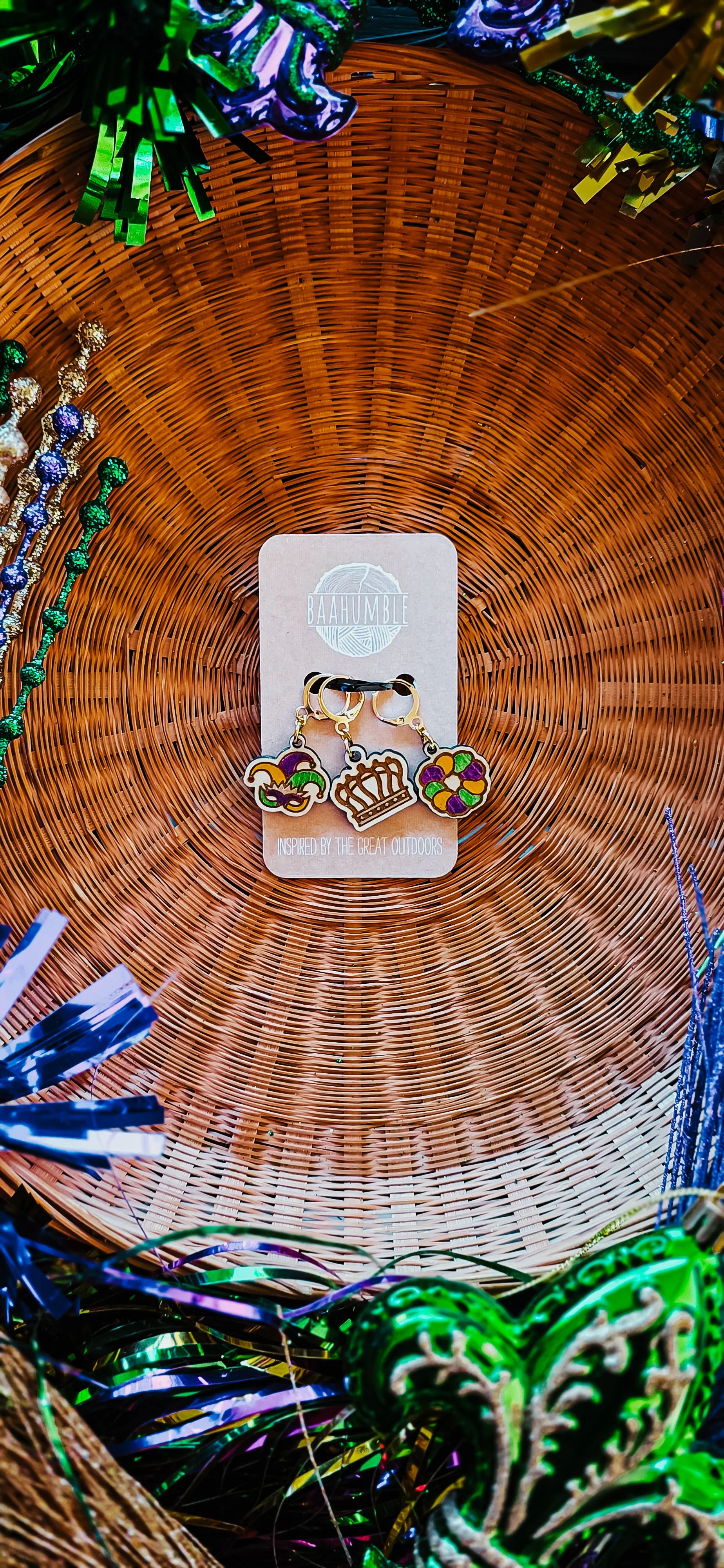 Mardi Gras Mambo Stitch Marker Set