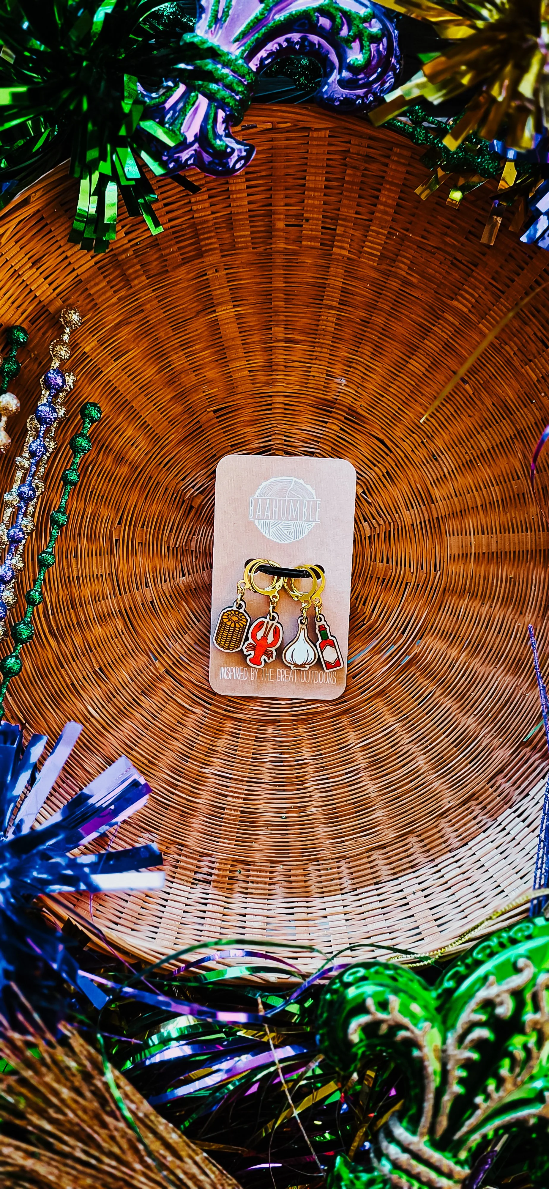 Crawfish Boil Stitch Marker Set