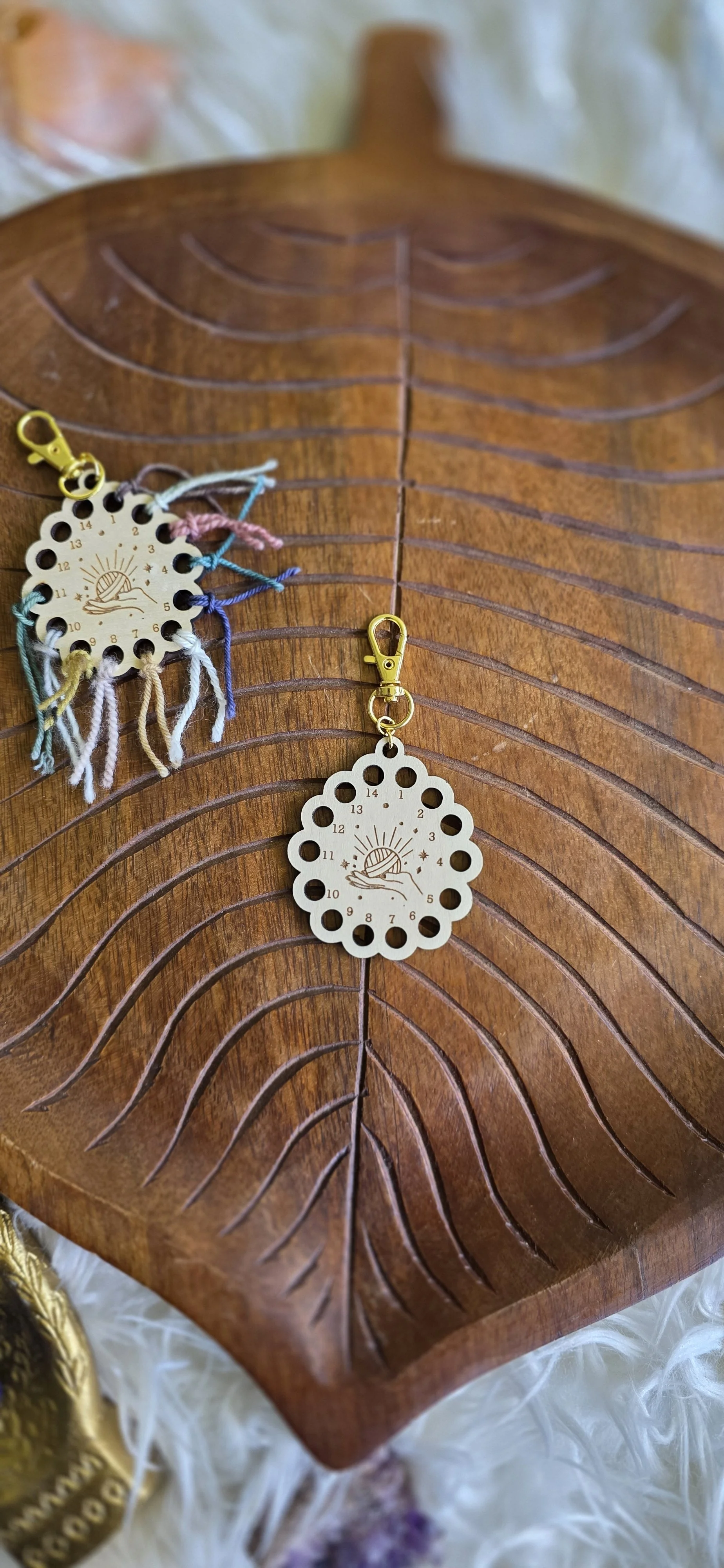 Color Work Project Chart Keychain