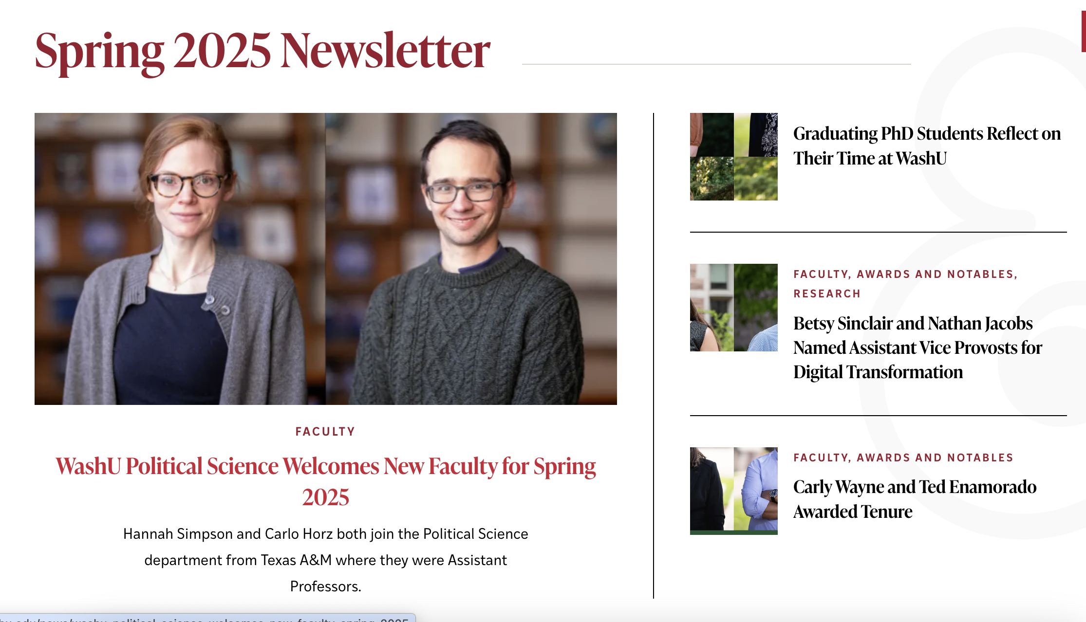 Spring 2025 Newsletter