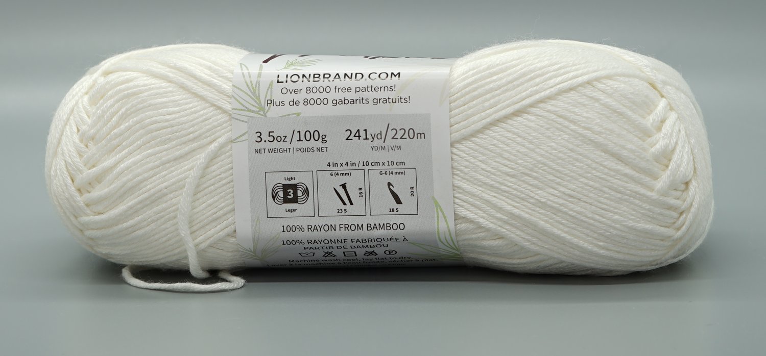 Lion Brand Light Rayon Cotton Tan Yarn, 232 yd