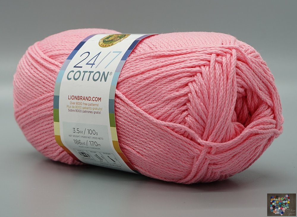 Lion Brand 24/7 Cotton Yarn Creamsicle