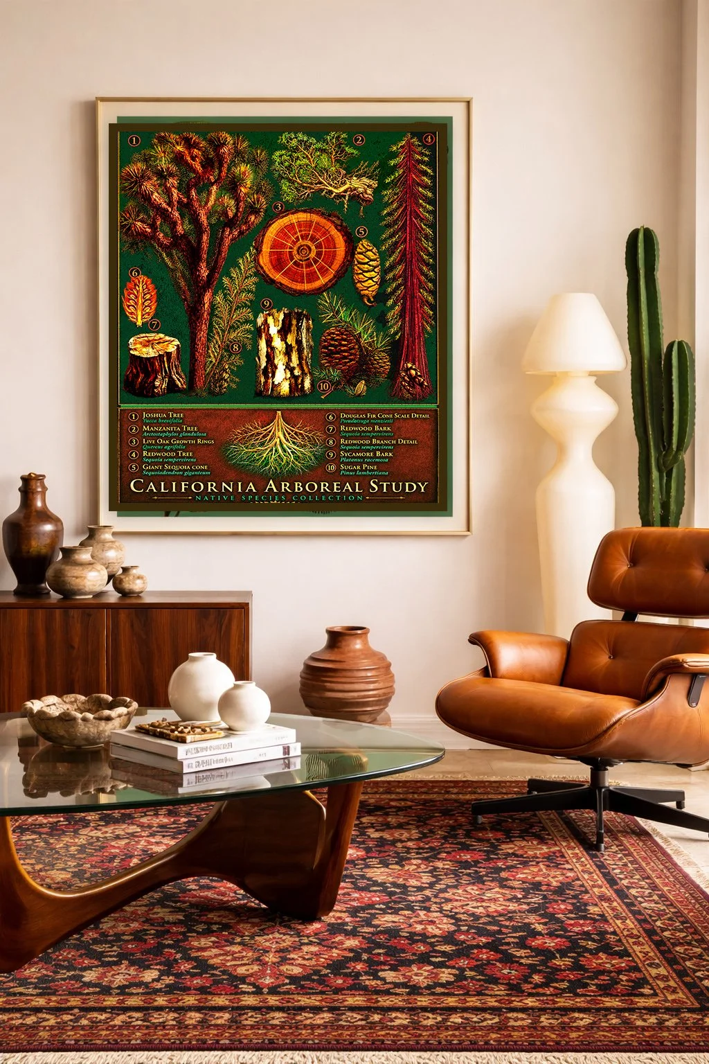 modernist eamses leather chair statement art - collector apartment copy.jpg
