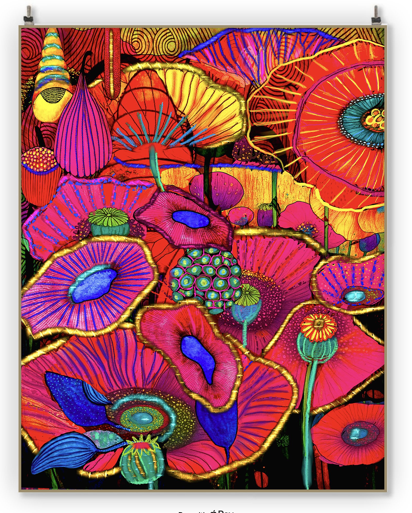 Maximalist decor floral print