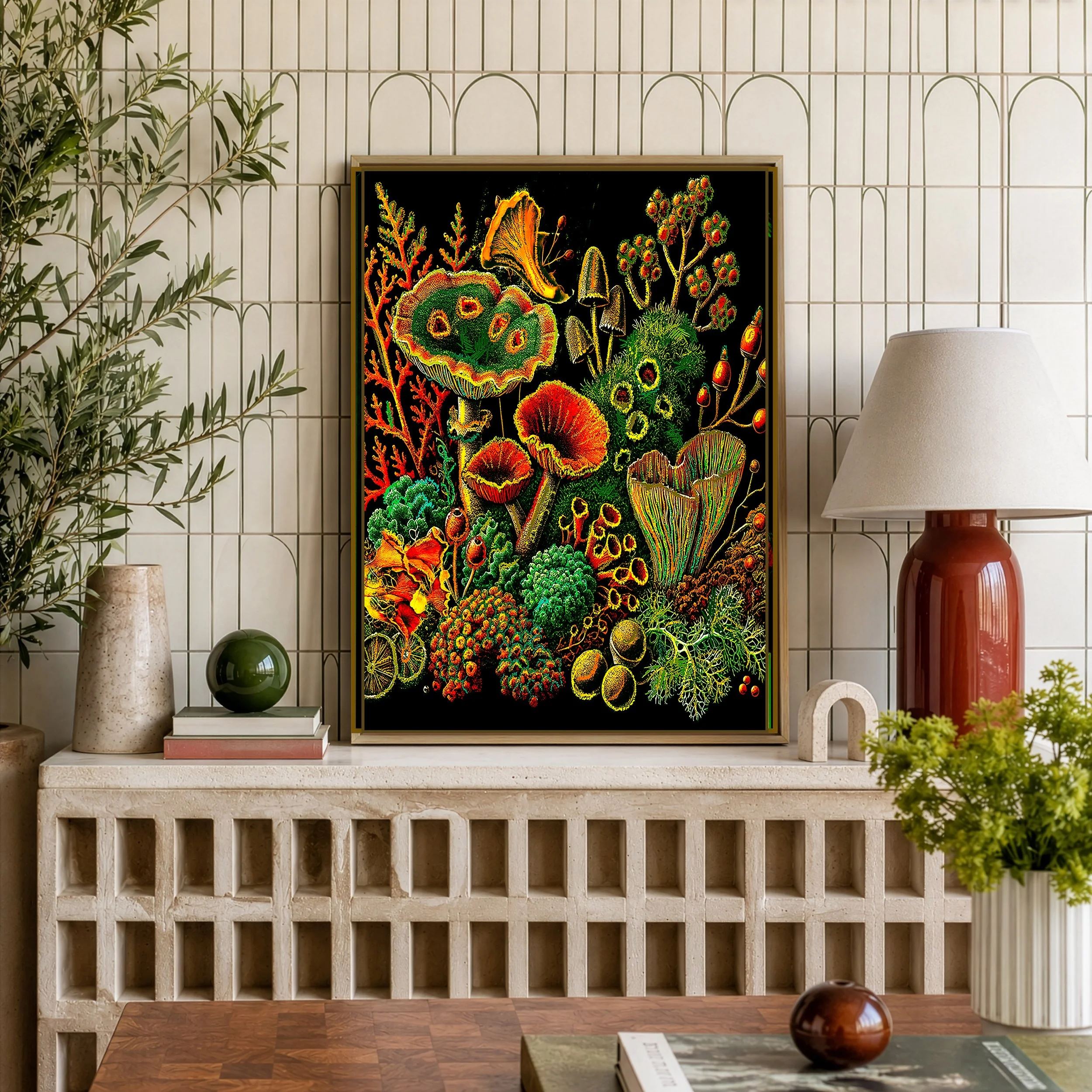 mycology-art-print-fungi-lichen-print-organic-modern-decor