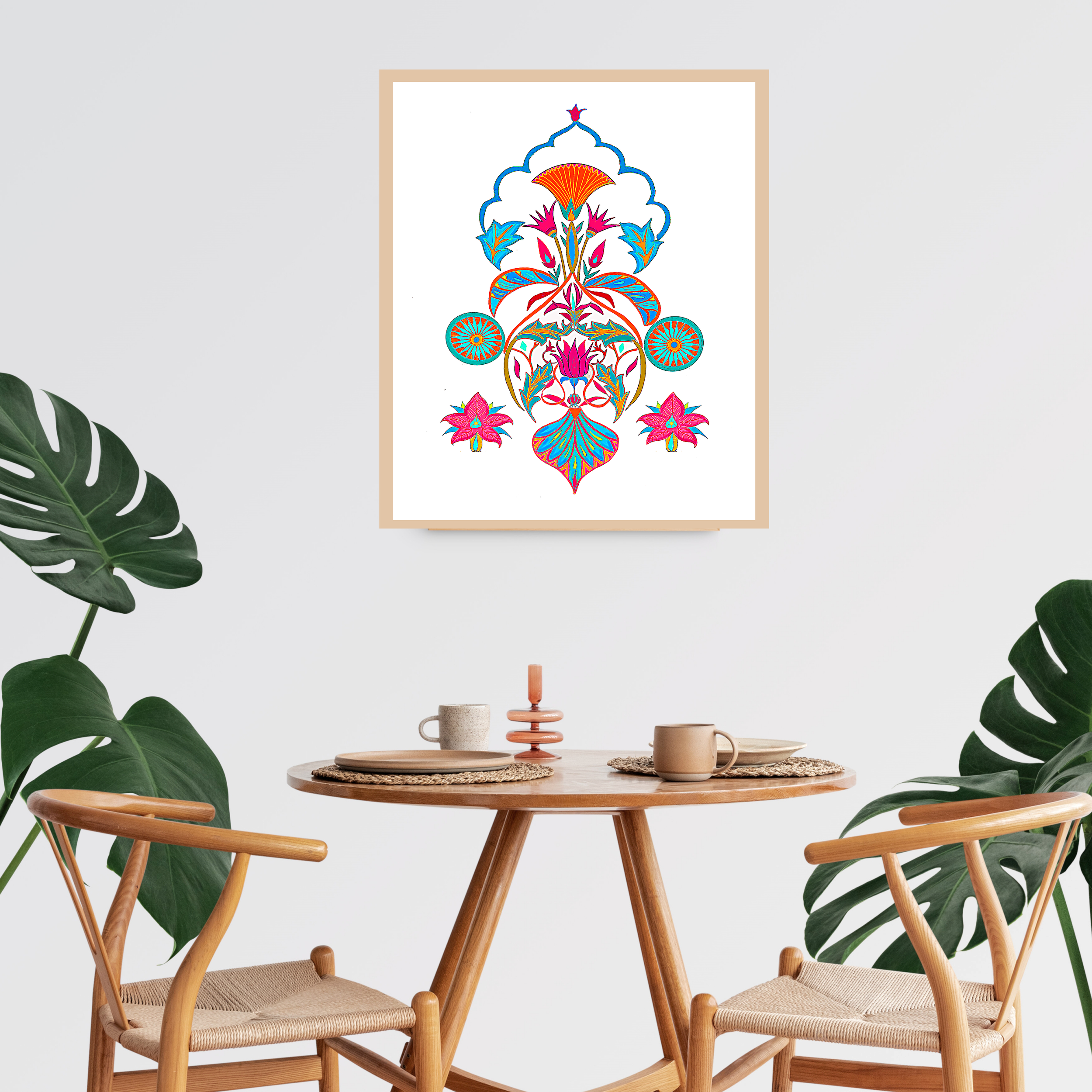colorful groovy wall art prints