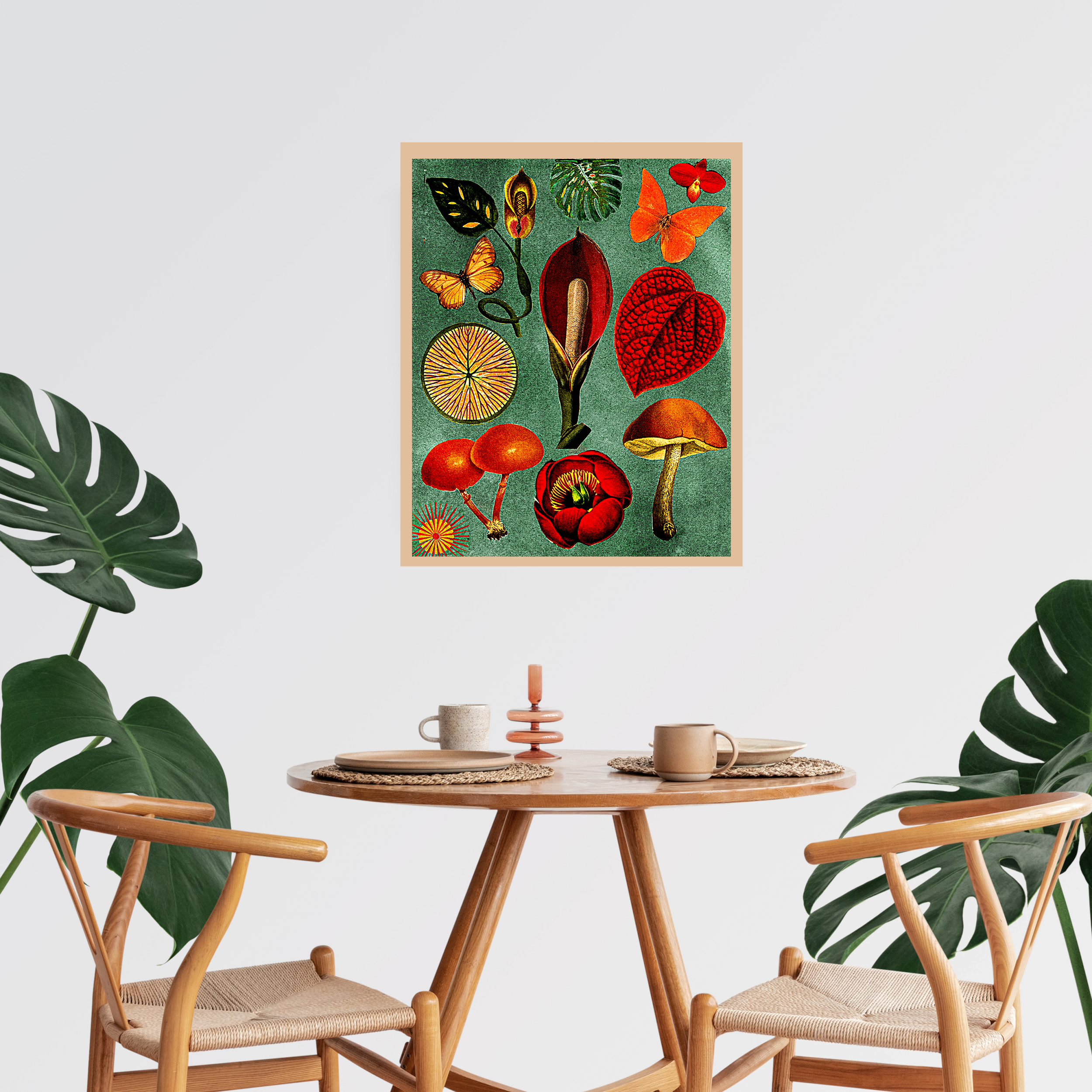 vibrant forest art print
