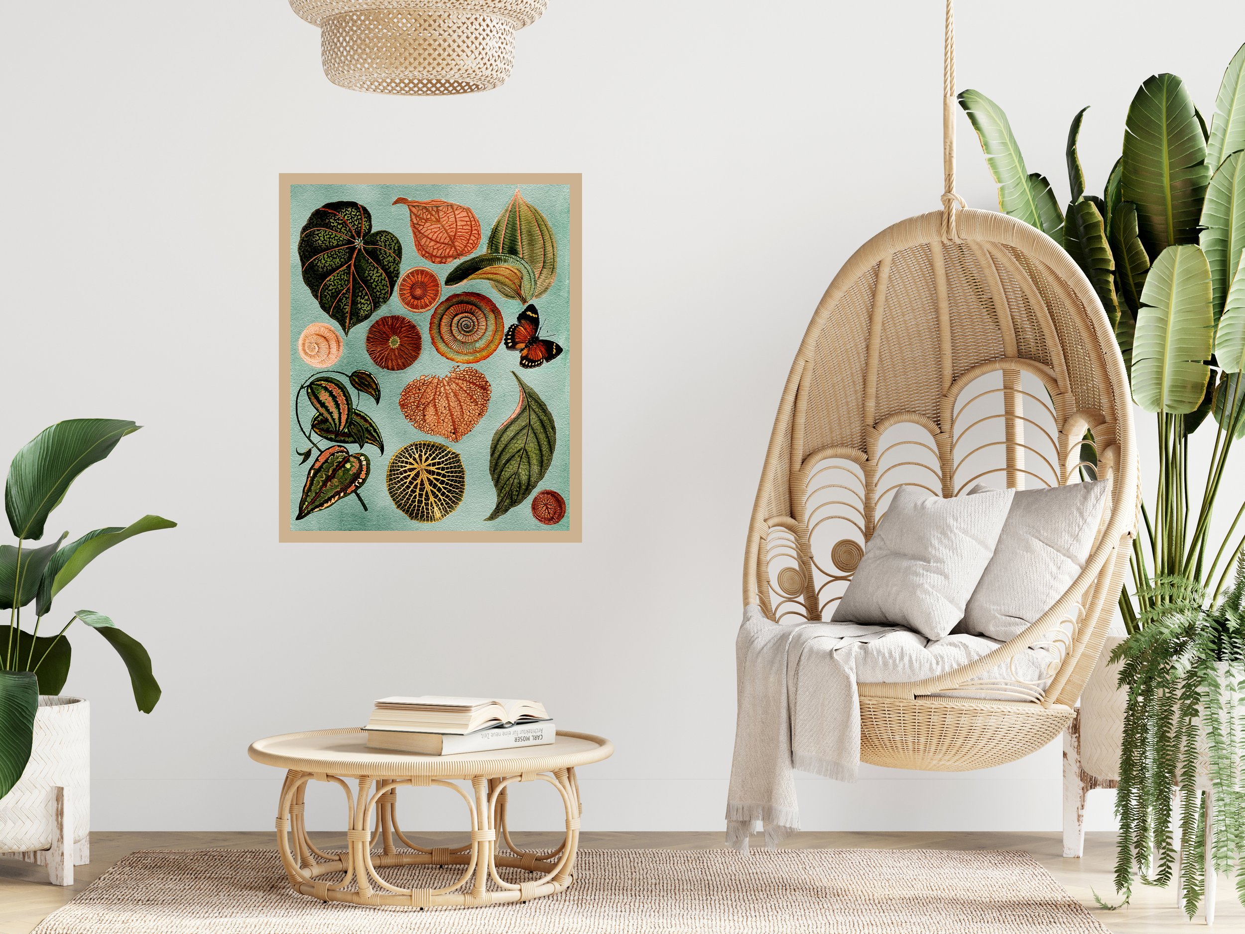 sky blue art print